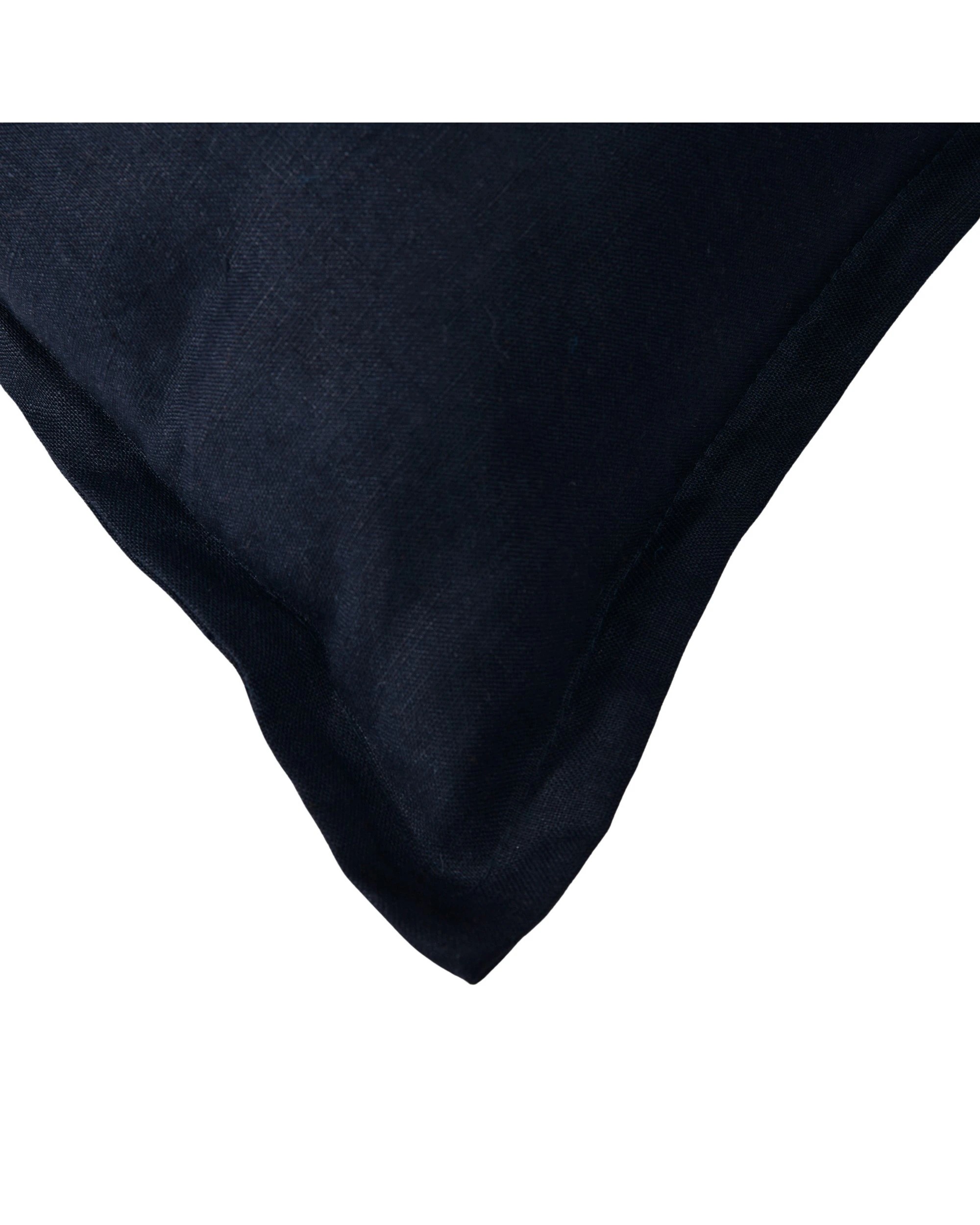 5 Natural Home ARDENNE Washed French Linen Rectangular Cushion with Oxford Edge 40x60cm - Indigo Blue, 5 of 8