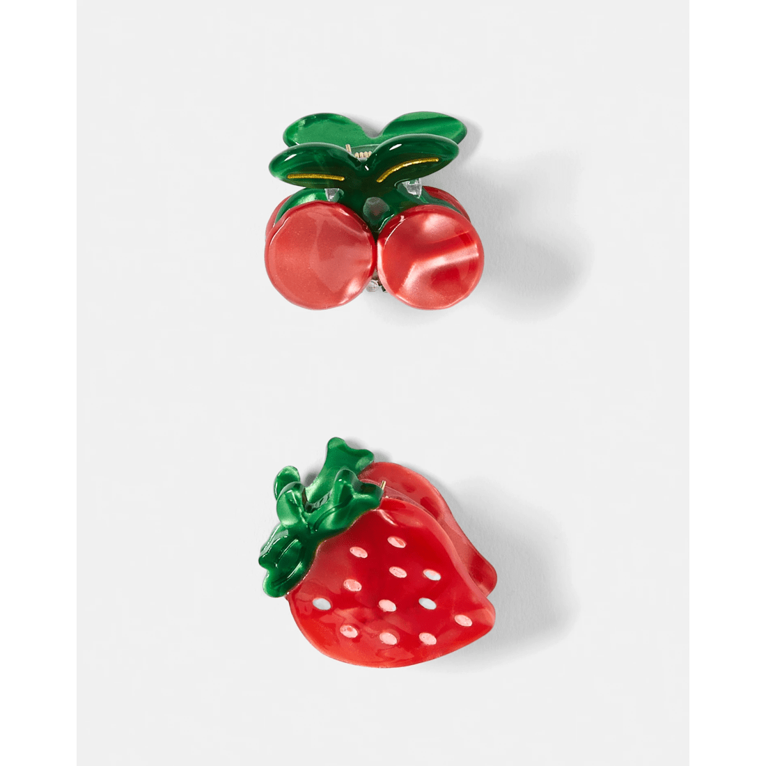 2 2 Pack Red Fruit Claw Hair Clips Gift Set, 2 of 3