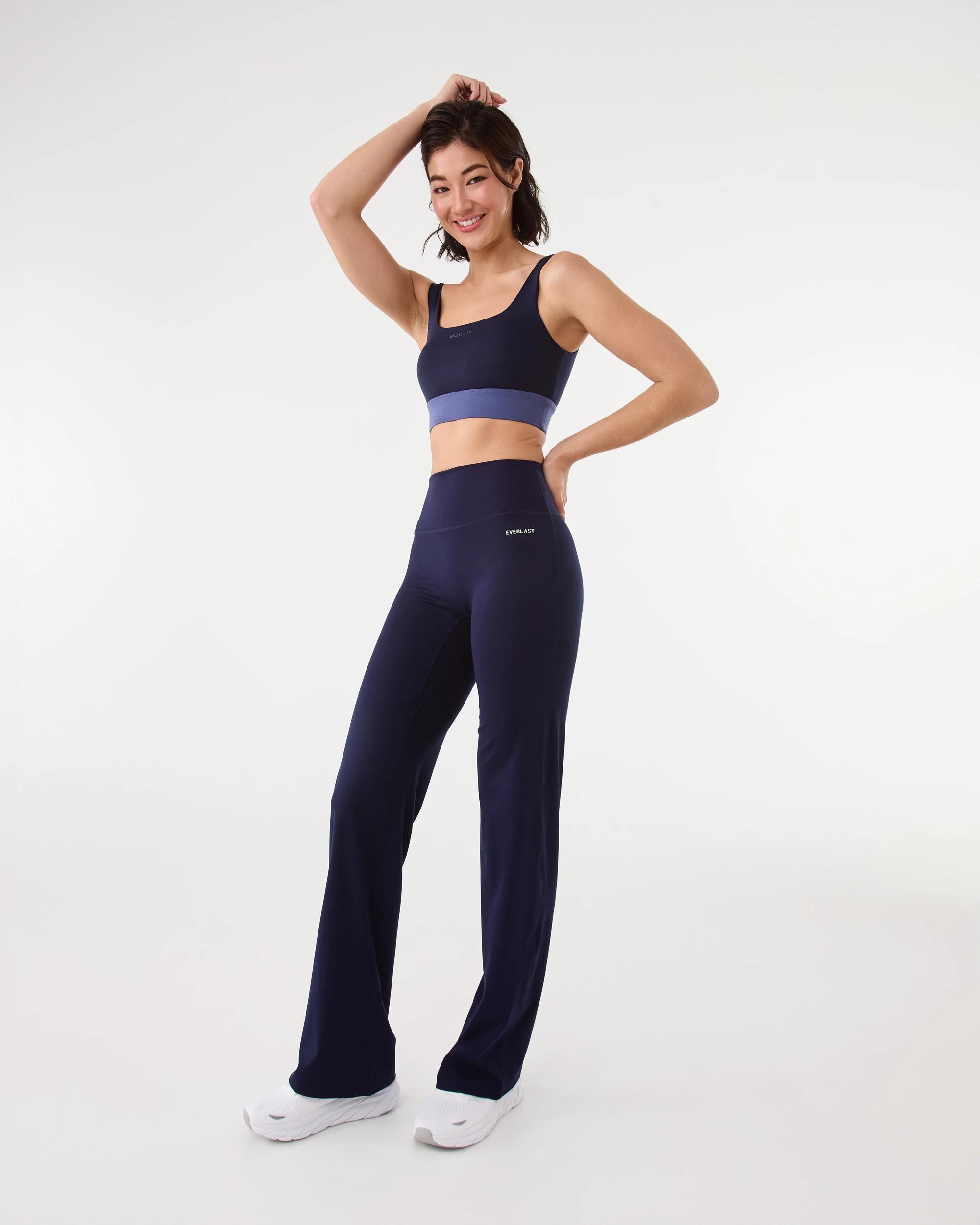 4 Everlast Womens Sculpt Straight Leg Leggings Navy, 4 of 7