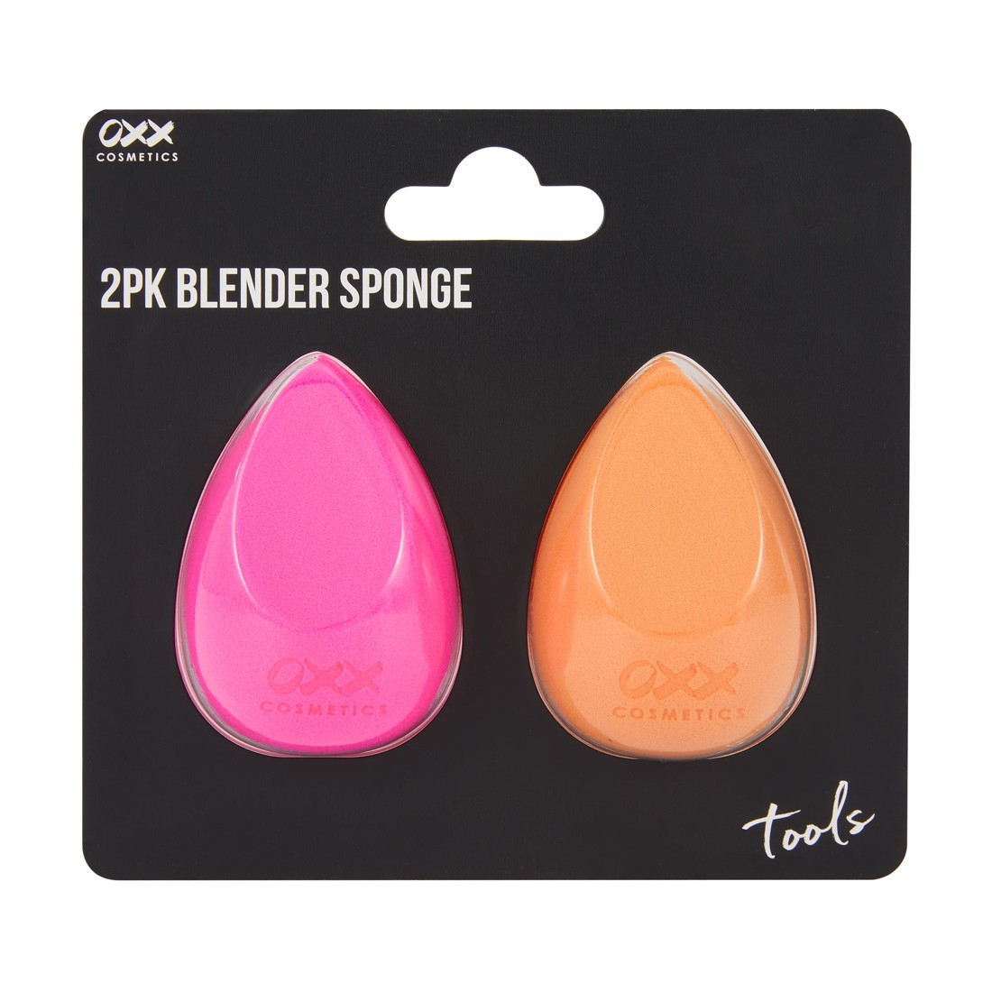 1 OXX Cosmetics 2 Pack Blender Sponge - Pink and Orange, 1 of 6