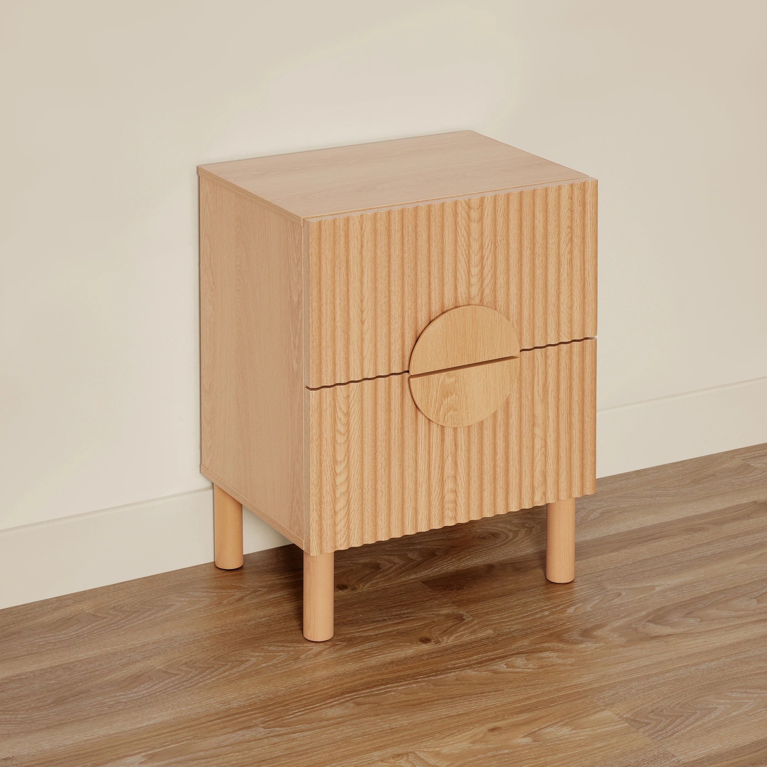3 Ryan Ribbed Bedside Table, 3 of 7