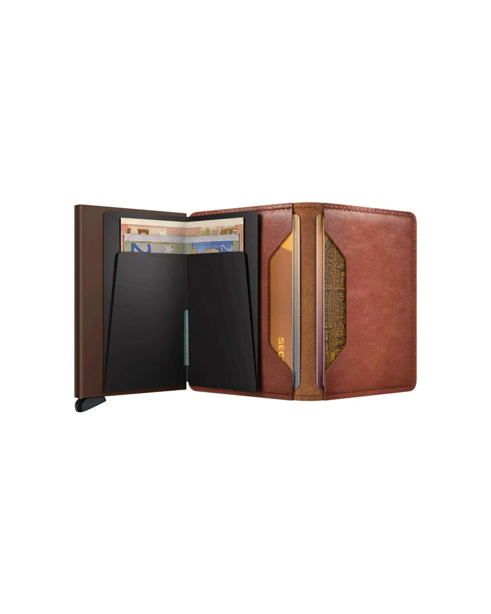 3 Secrid Slimwallet Compact RFID Wallet Vintage Cognac - Brown, 3 of 5