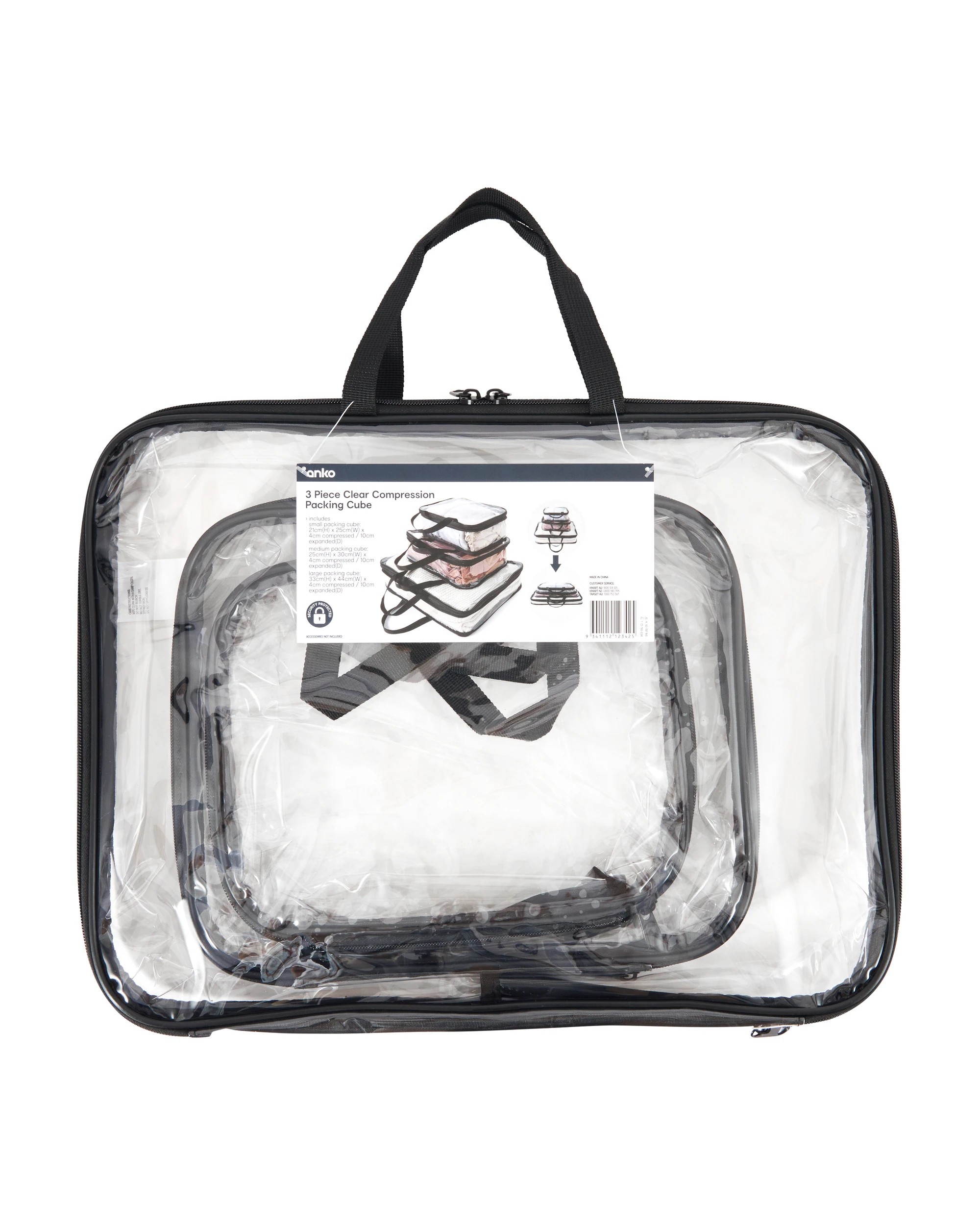 8 3 Pack Clear Compression Packing Cubes, 8 of 8
