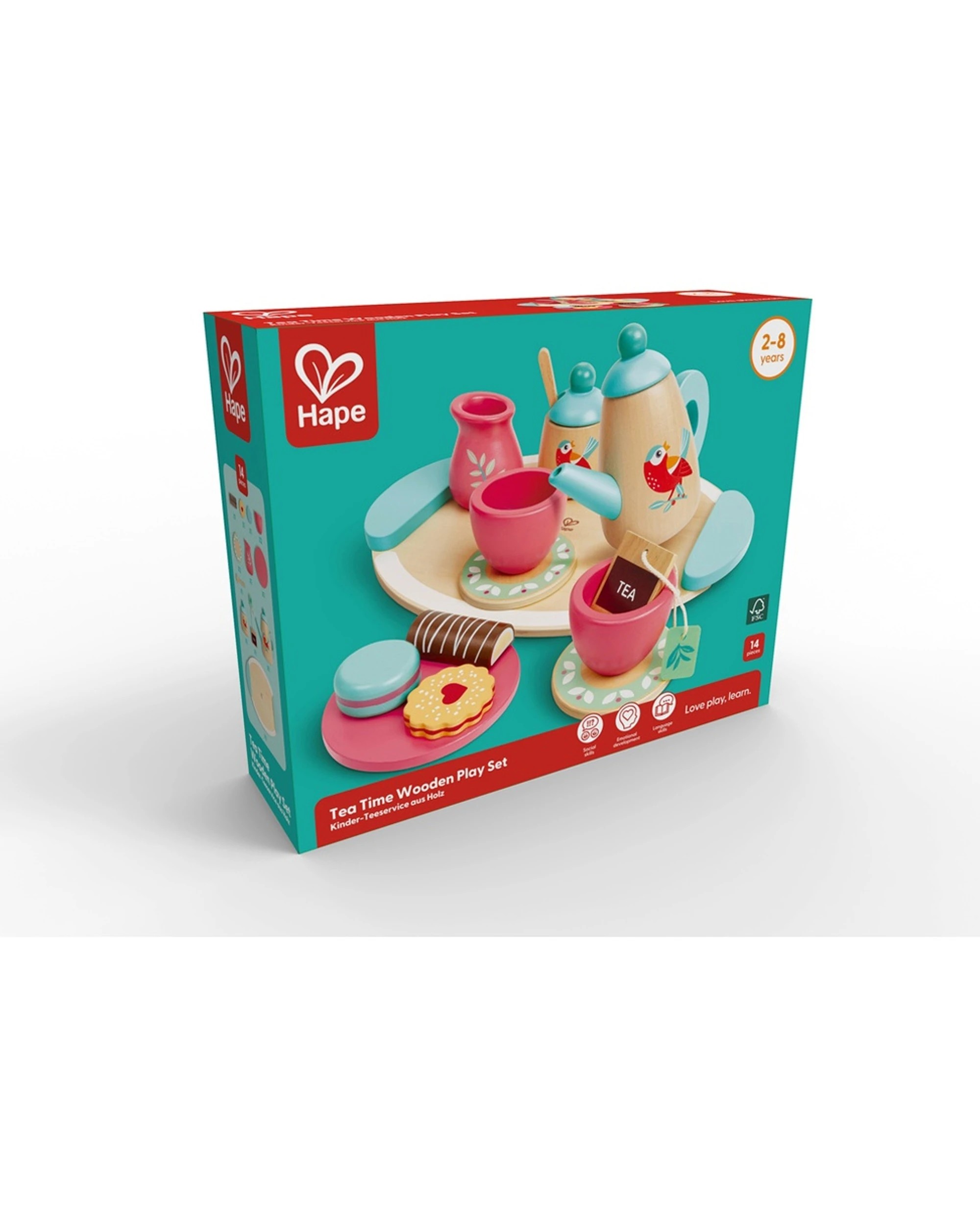 2 Hape Tea Time Wooden Play Set Elegant Party Activity Toy Wood Durable Pretend Play Set - Multi, 2 of 5