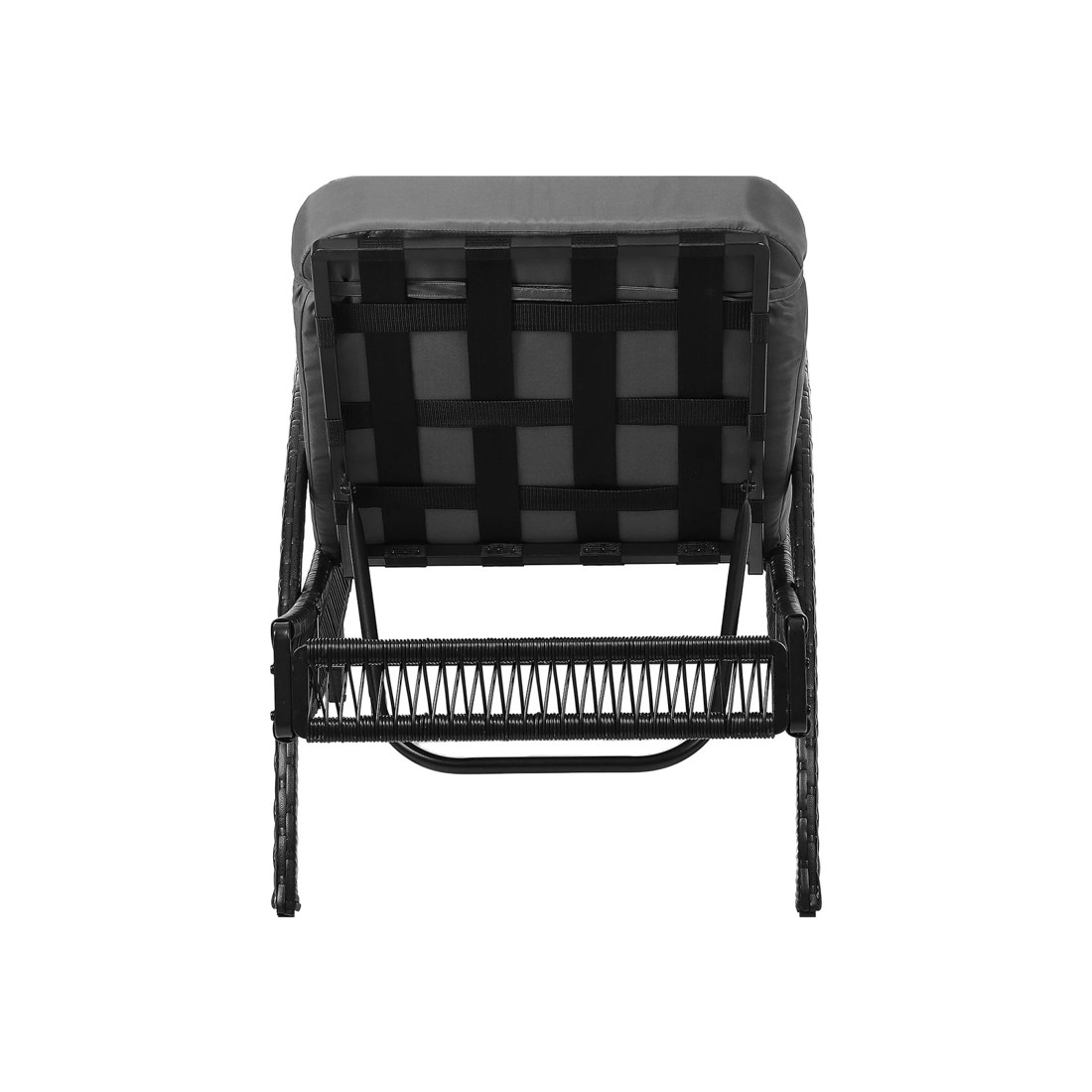 8 Livsip Sun Lounge Wicker Lounger Day Bed - Grey, 8 of 10