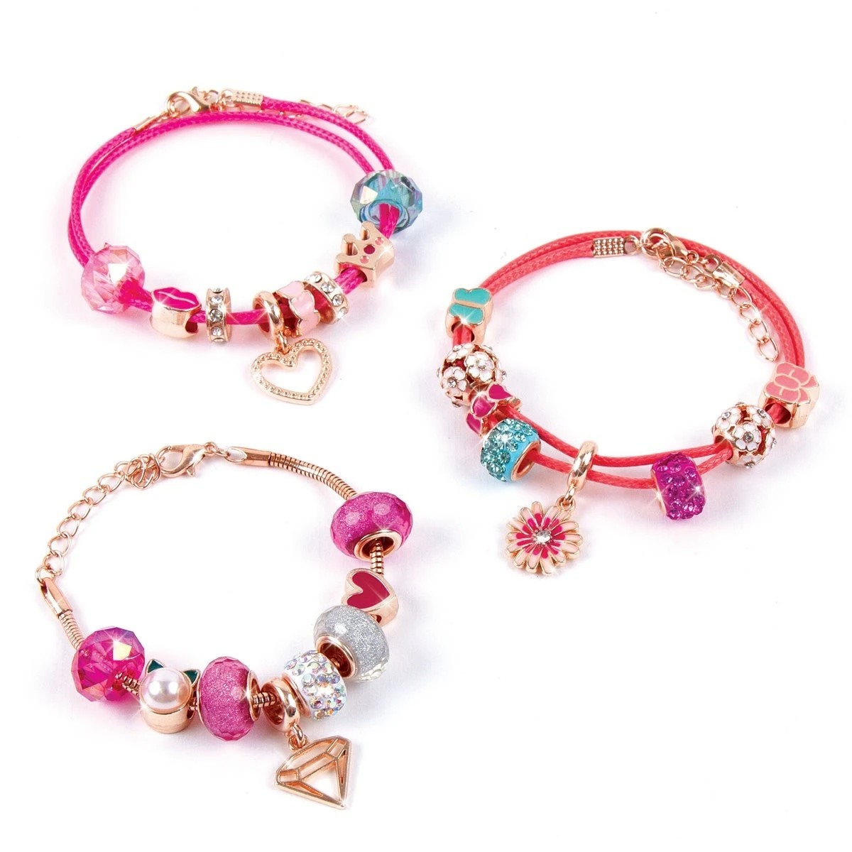 2 28 Piece Make It Real Halo Charms Bracelets: Think Pink Kit, 2 of 9