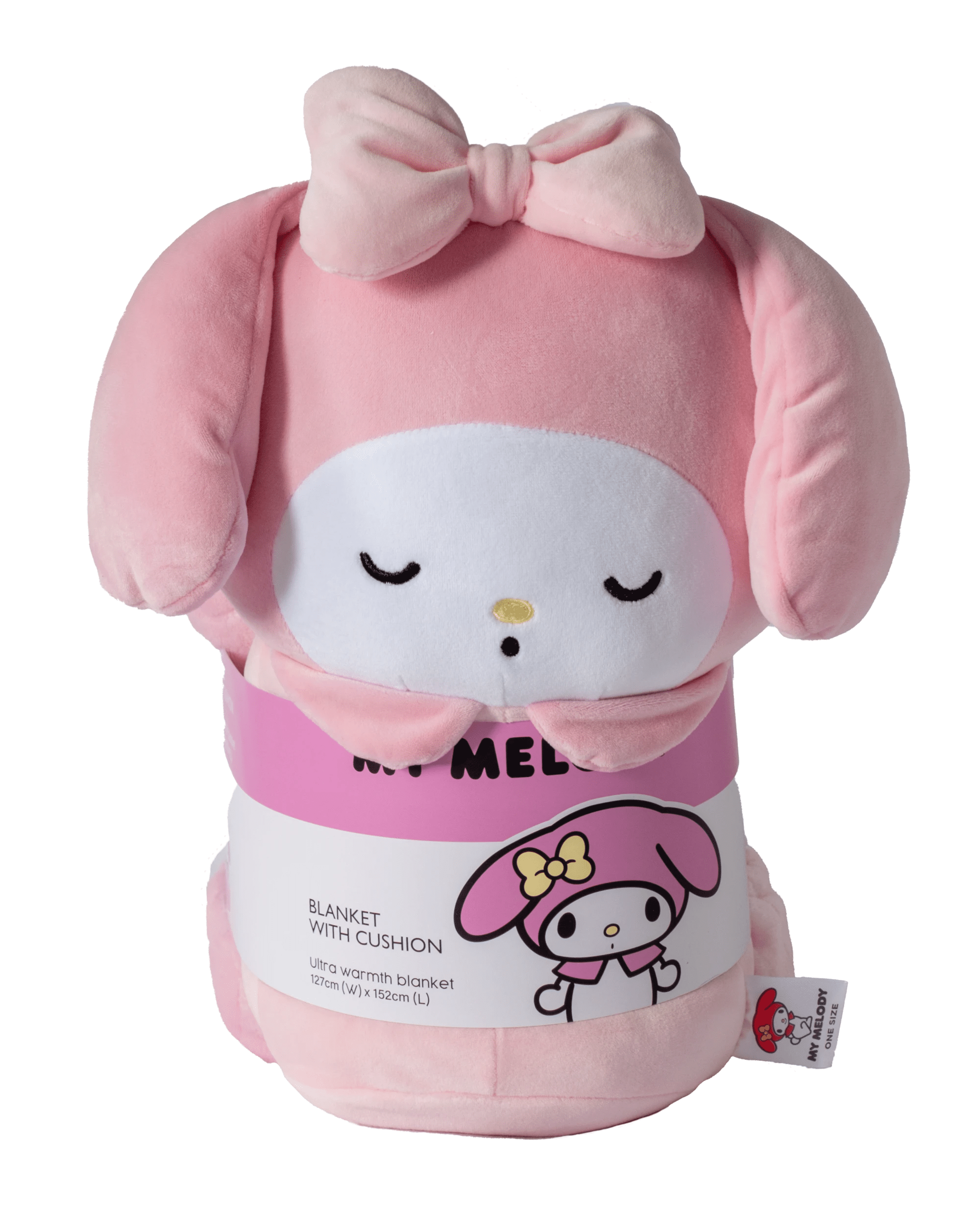 1 Hello Kitty Melody Blanket with Cushion - Pink, 1 of 5