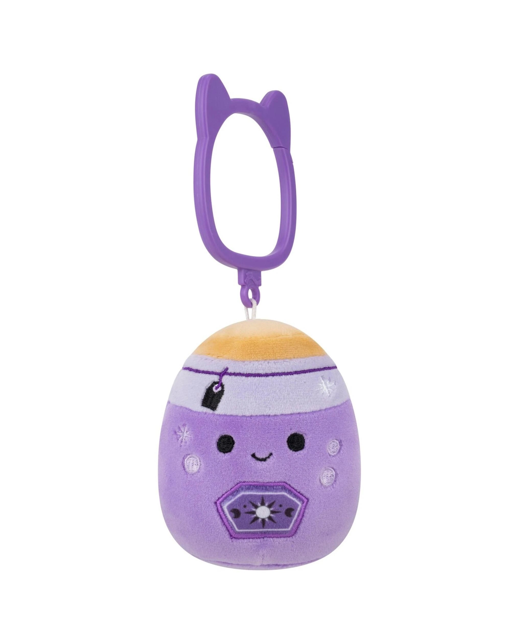 2 Squishmallows Halloween Kensigton the Potion 3.5 inch Clip-On Plush - Purple, 2 of 6