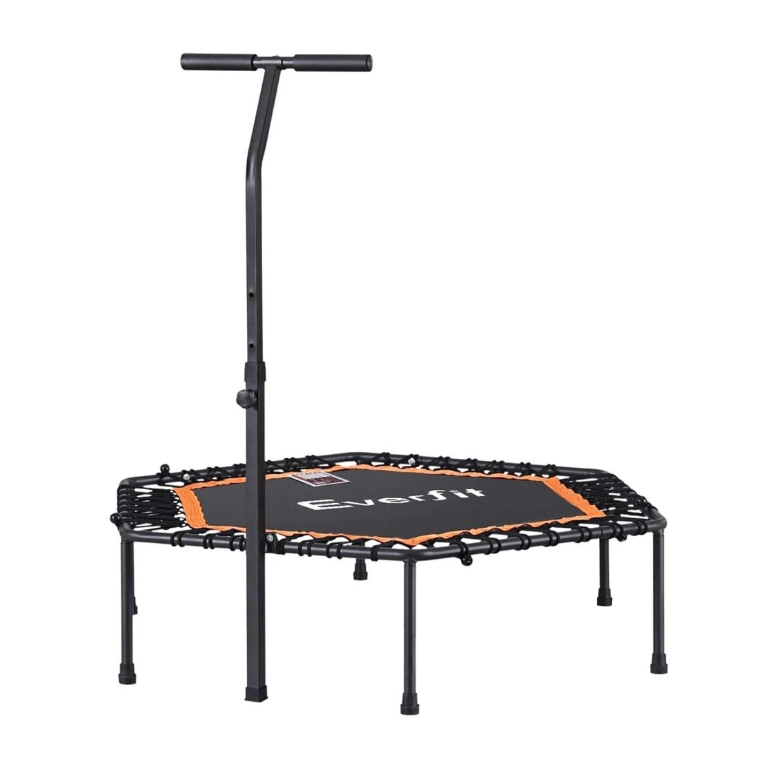 3 Everfit 51inch Hexagon Fitness Trampoline Rebounder Adjustable Handrail - Multi, 3 of 7