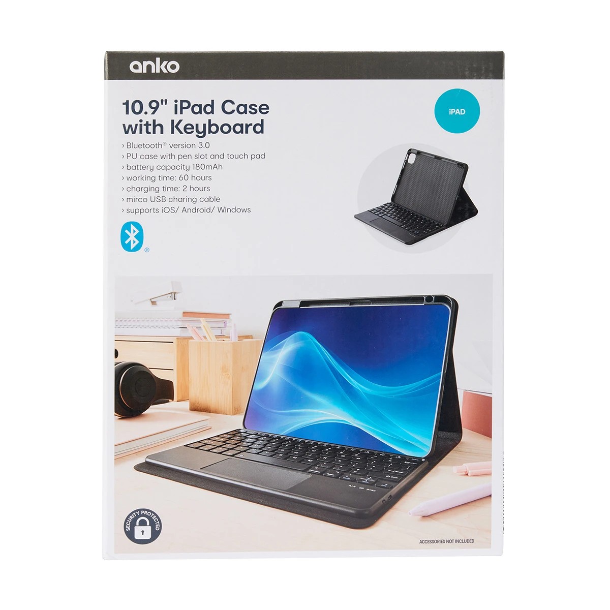 10 iPad 10.9in. Case with Keyboard - Black, 10 of 10