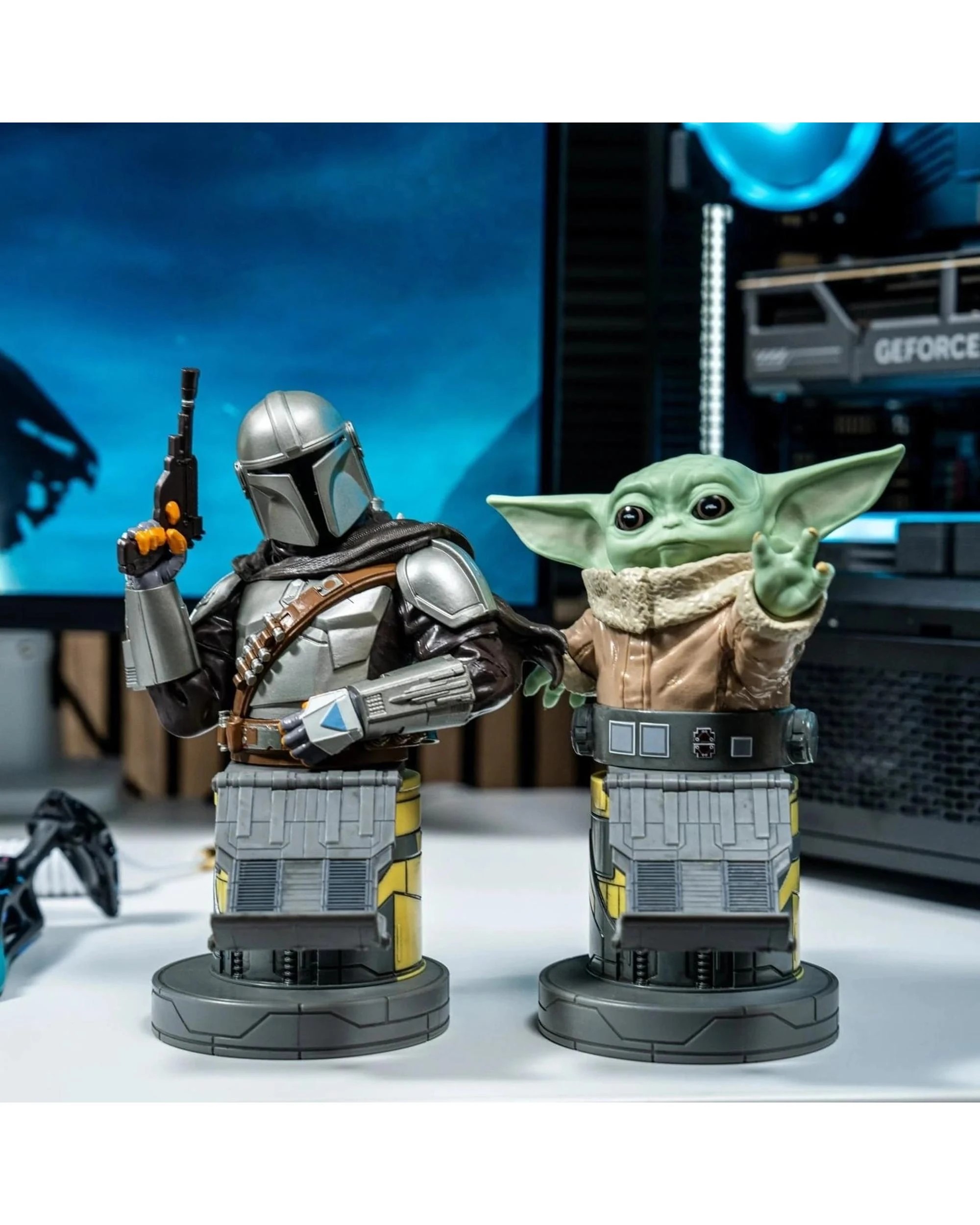 5 Cable Guys REST Star Wars The Mandalorian Bounty Hunter Phone and Controller Holder, 5 of 5