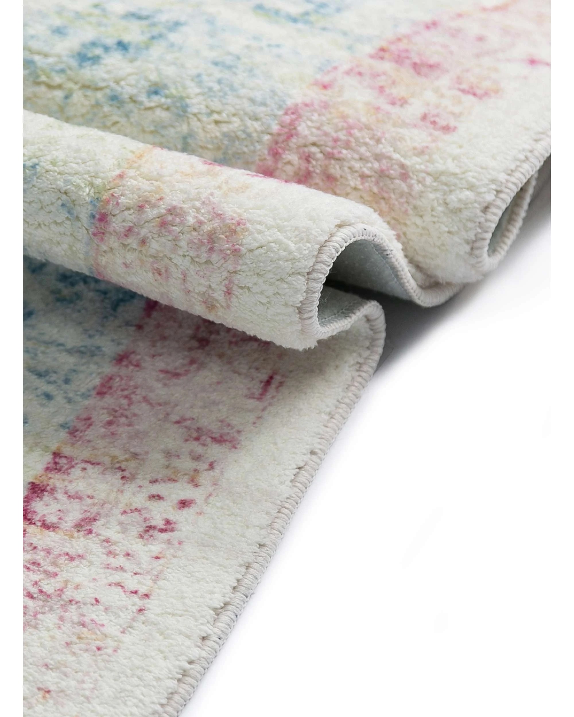 6 Loopsie Seri Medallion Washable Rug-330cm x 240cm - Pink, 6 of 7