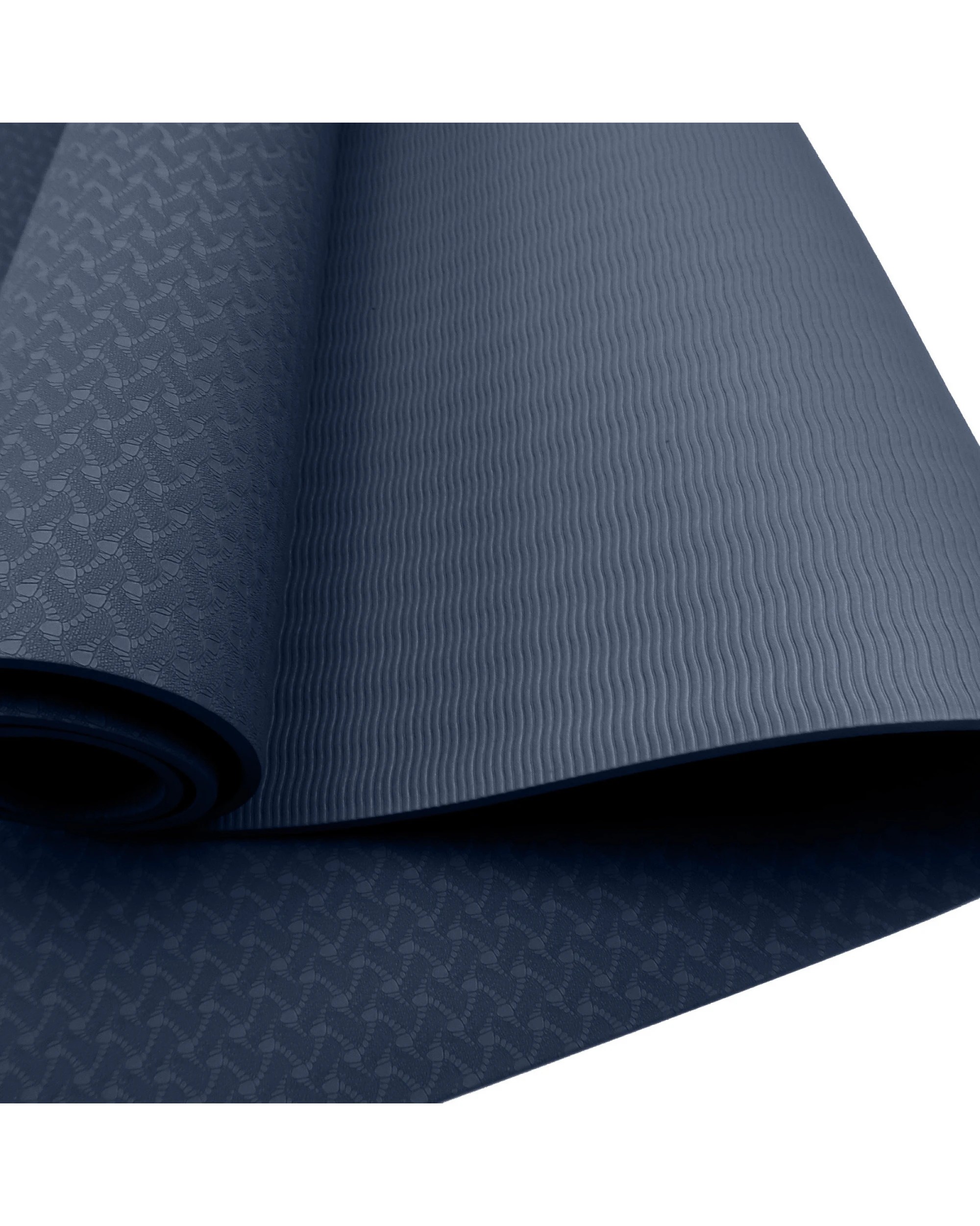 5 Powertrain TPE Pilates Exercise Yoga Mat Workout 6mm Home Gym 183cm - Blue, 5 of 7