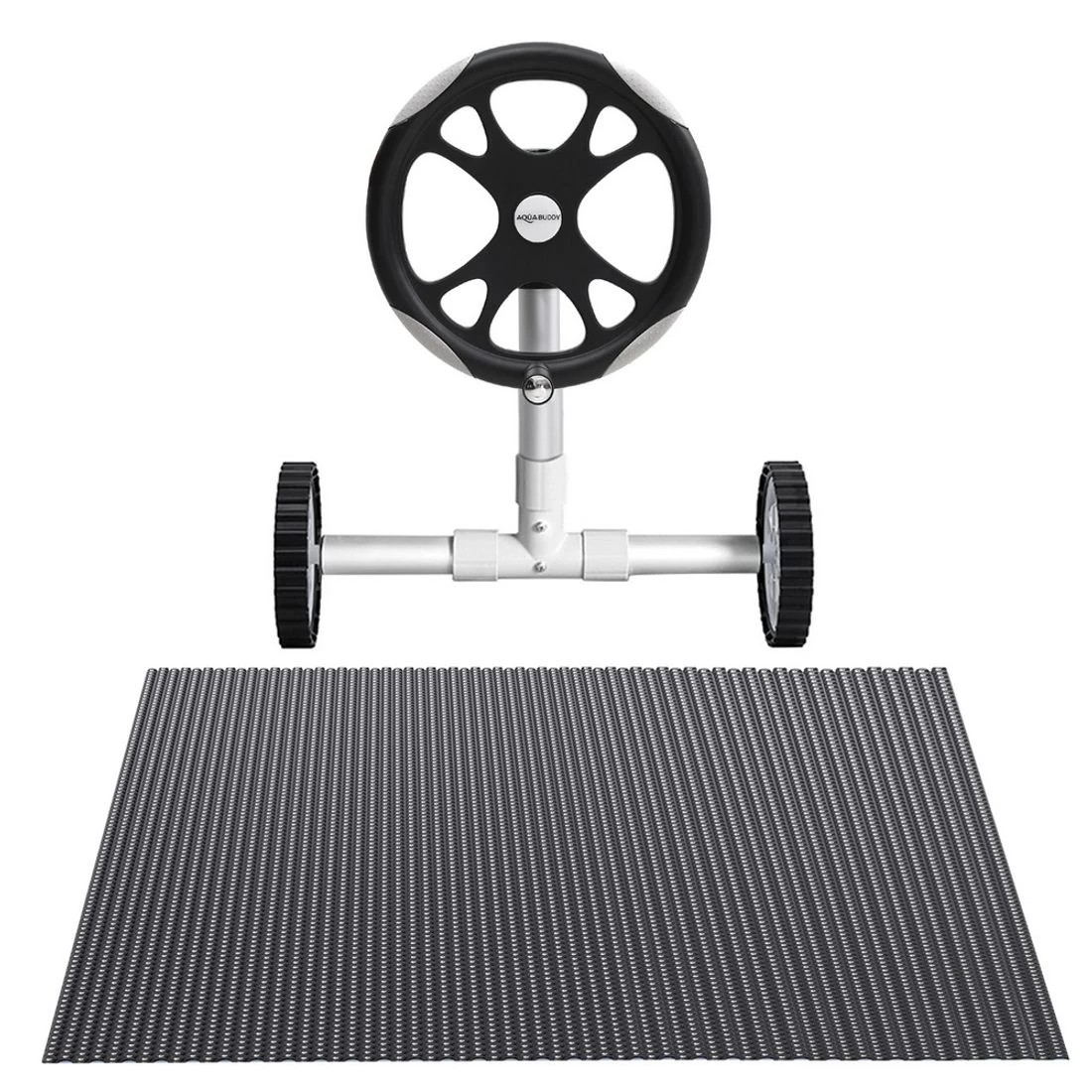3 Aquabuddy Pool Cover 600 Micron 6.5x3m w/ Roller 5.55m Swimming Pools Solar Blanket - Multi, 3 of 6