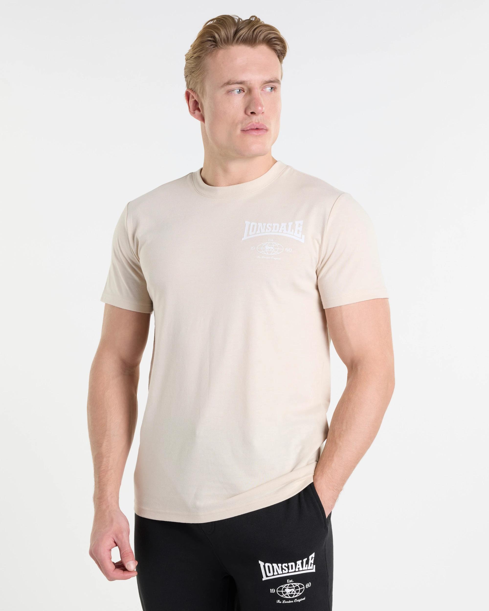 1 Active Core T-shirt - Lonsdale London WORLDWIDE IVORY, 1 of 4