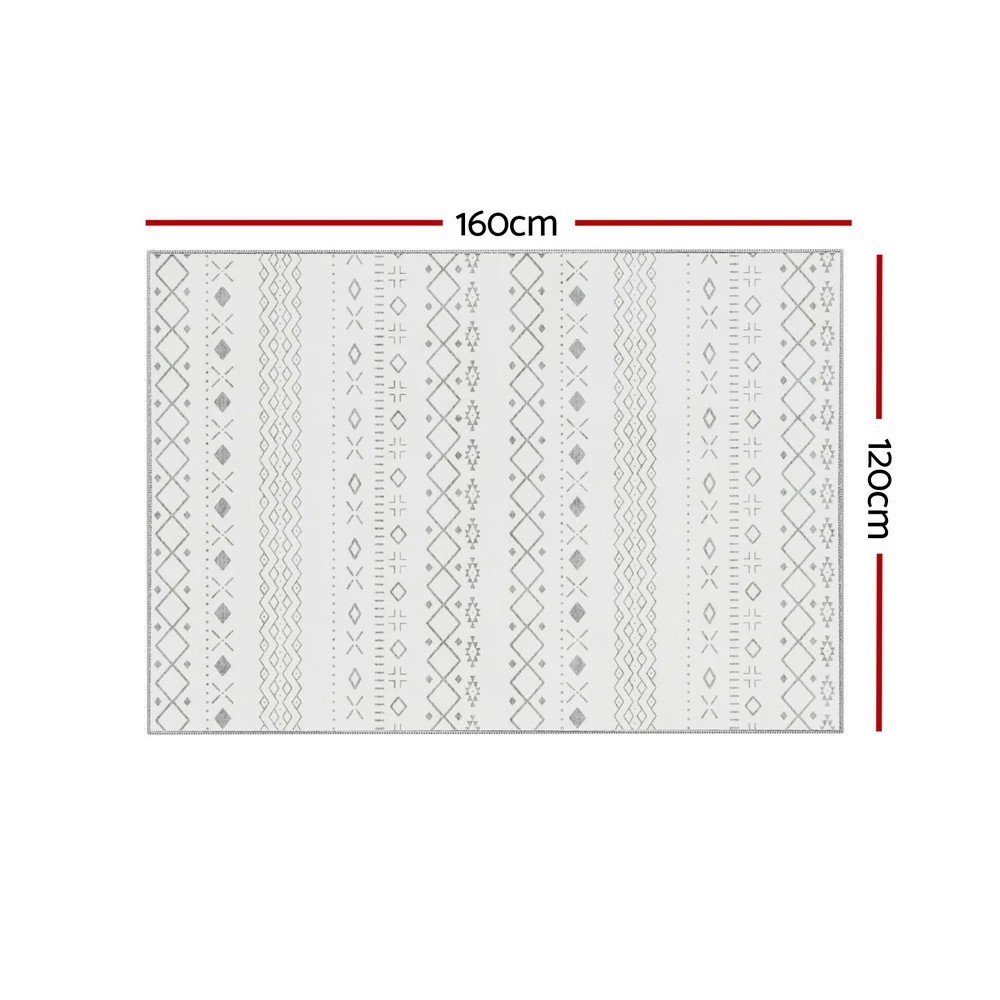 2 Artiss Floor Rug 120x160 Washable Mat Carpet Short Pile Una - Multi, 2 of 4