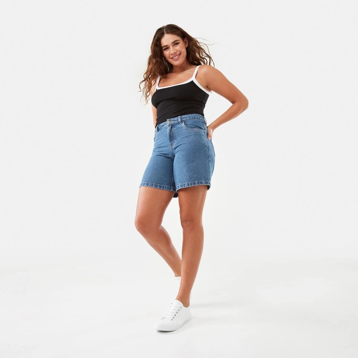 2 Sleeveless Rib Scoop Neck Cami Blk Wht, 2 of 7