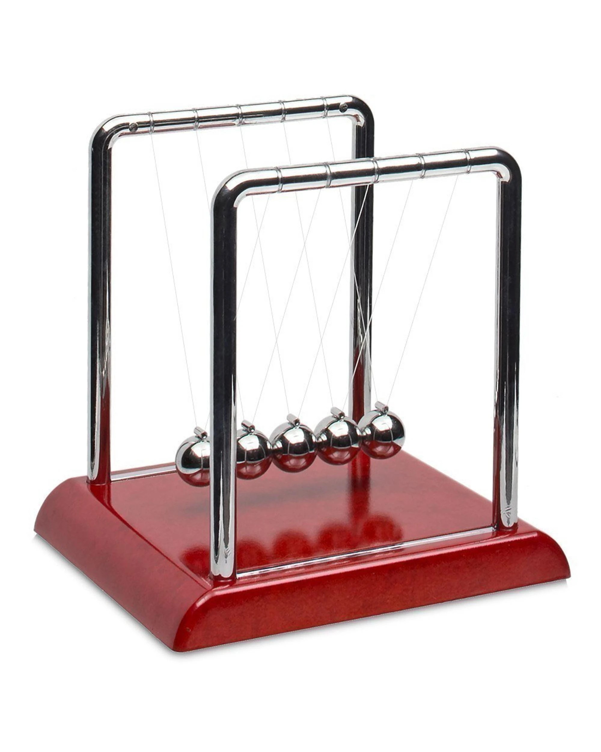 1 Newton's Cradle with Wood Look Base, 1 of 1