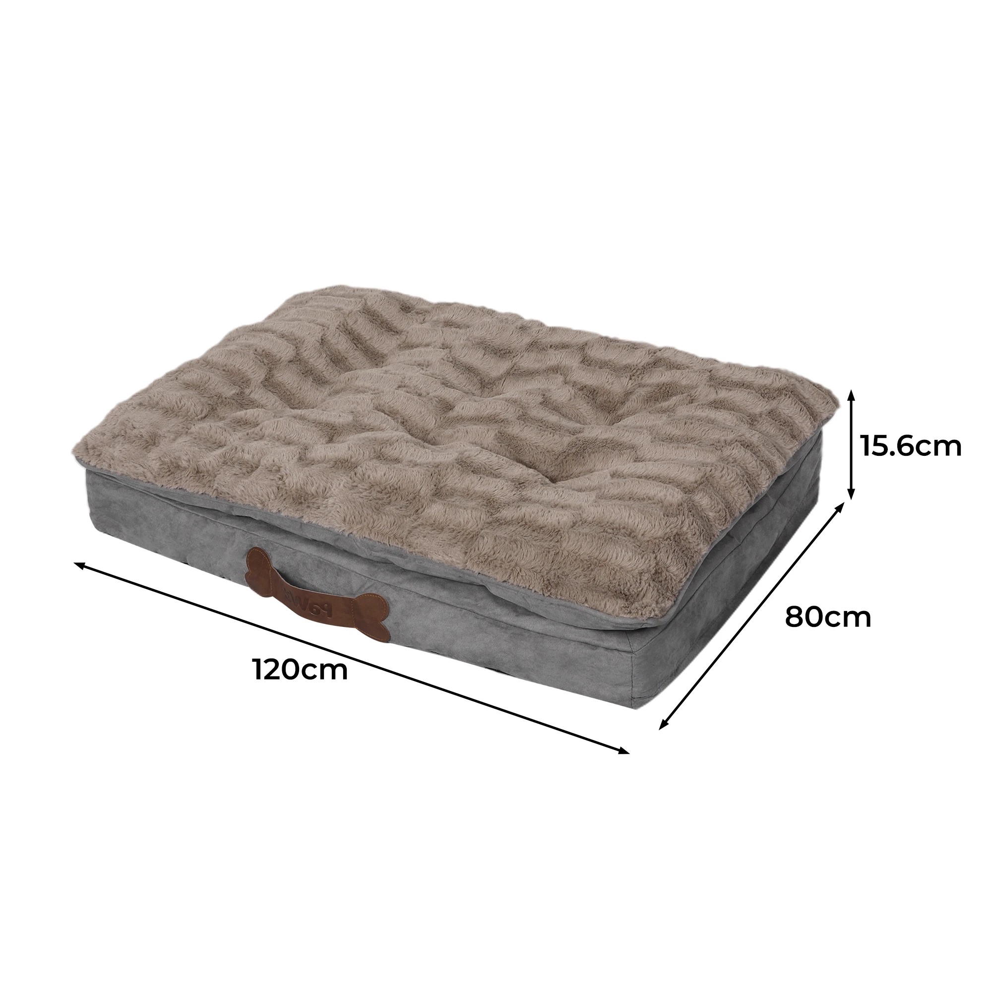 3 Pawz Pillowtop Pet Mattress Xl Khaki, 3 of 4