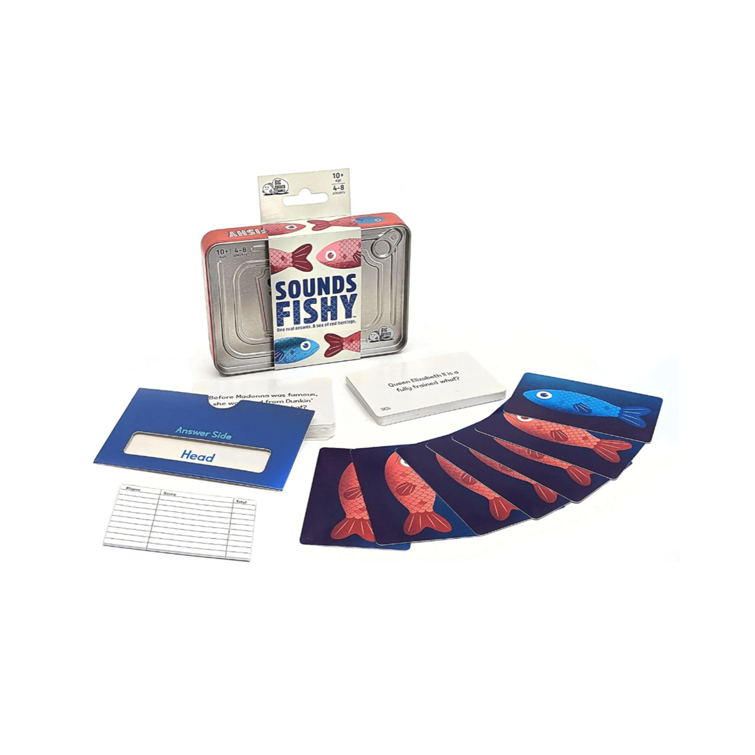 2 Big Potato Games Sounds Fishy Travel Tin Card Game, 2 of 2