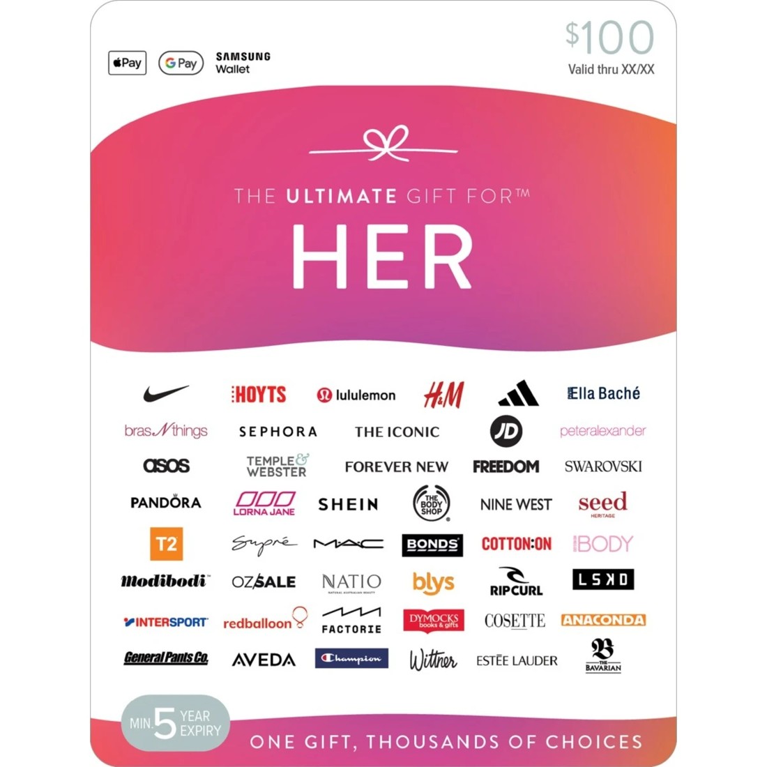 1 The Ultimate Gift for Her $100 Gift Card, 1 of 1