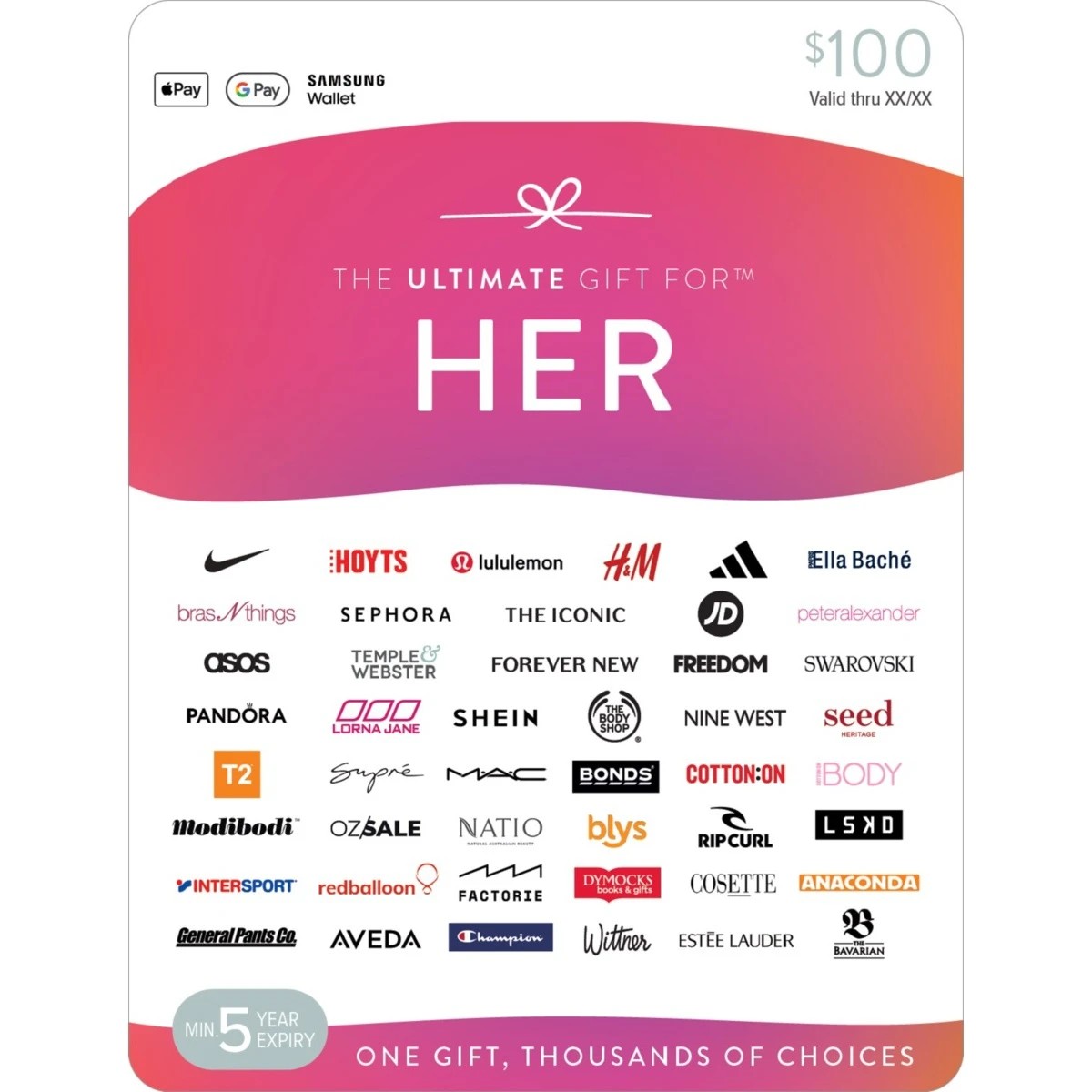 1 The Ultimate Gift for Her $100 Gift Card