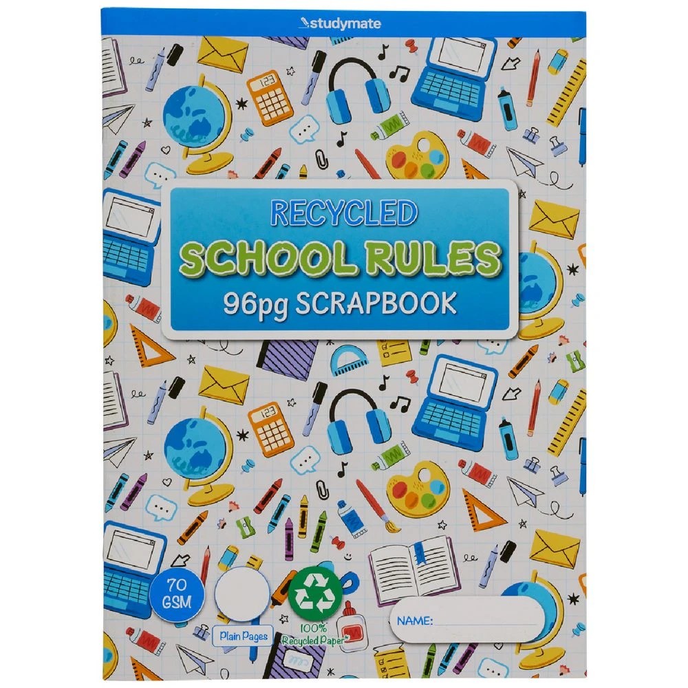 3 Studymate 330x240mm Recycled Scrapbook 96 Pages, 3 of 3