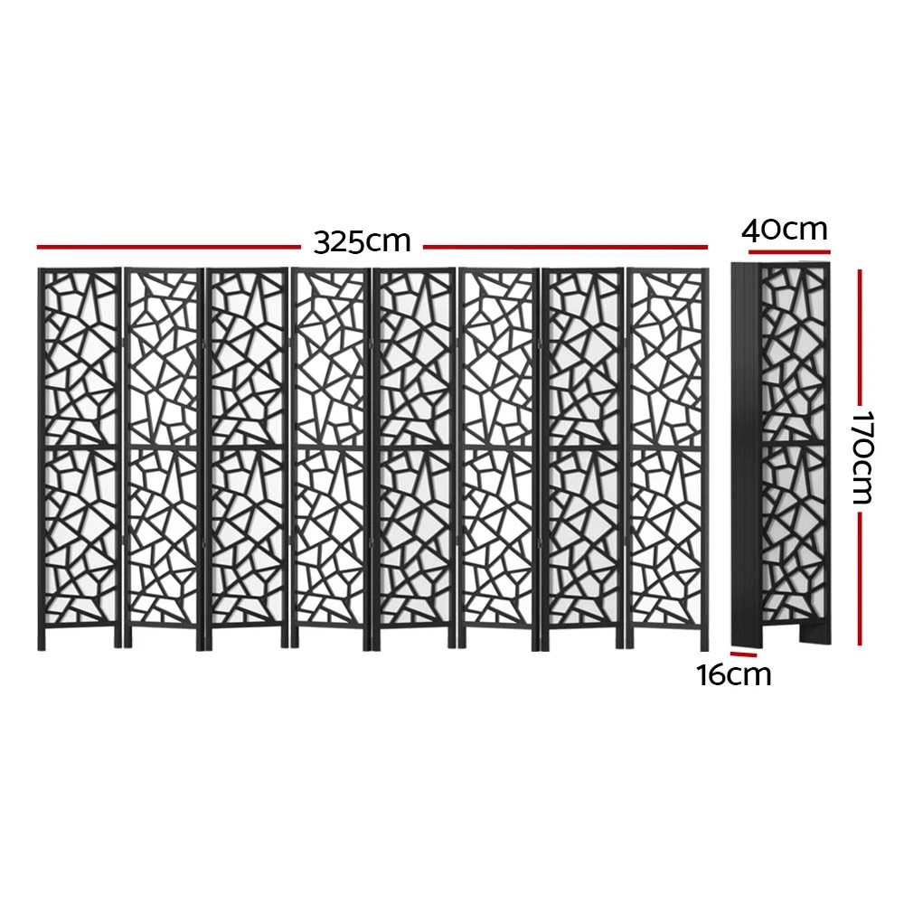 2 Artiss 8 Panel Room Divider Screen 325x170cm Clover - Black, 2 of 7