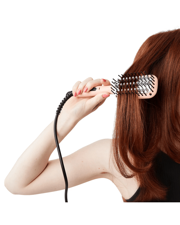 Mini Straightening Brush - Peach