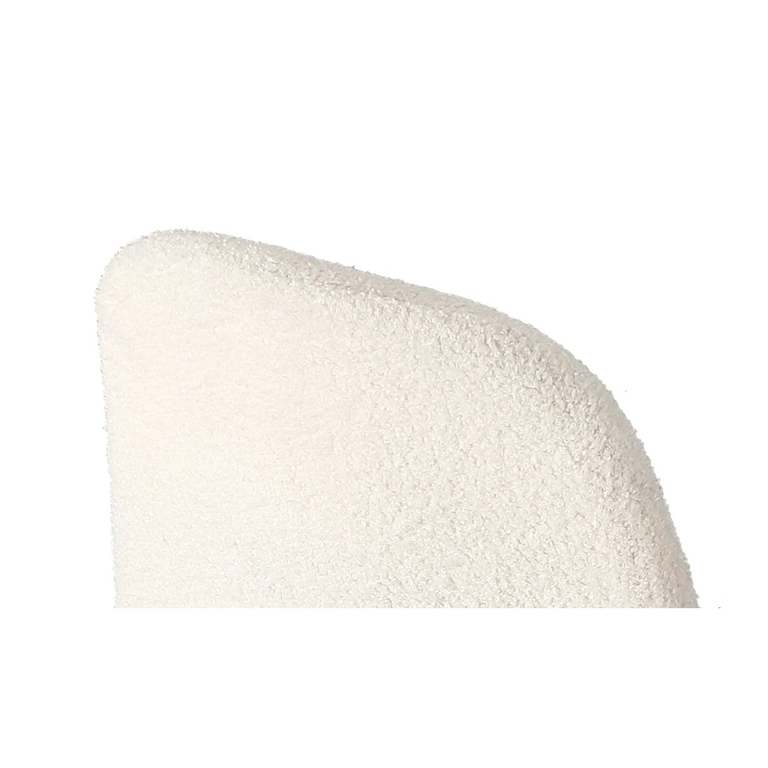 5 Oikiture 4x Dining Chairs Kitchen Accent Chair Lounge Sherpa Seat Metal Legs
 - White, 5 of 10