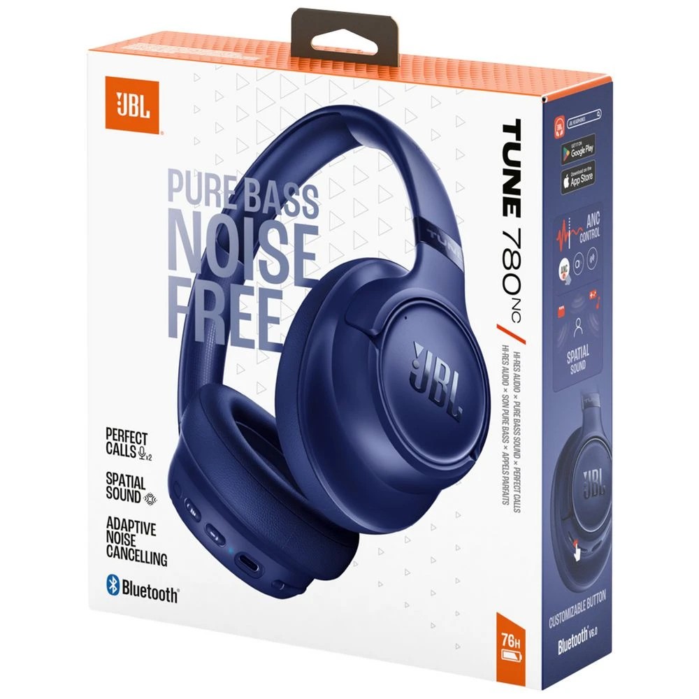 8 JBL Tune 780 Wireless Headphones Blue, 8 of 8