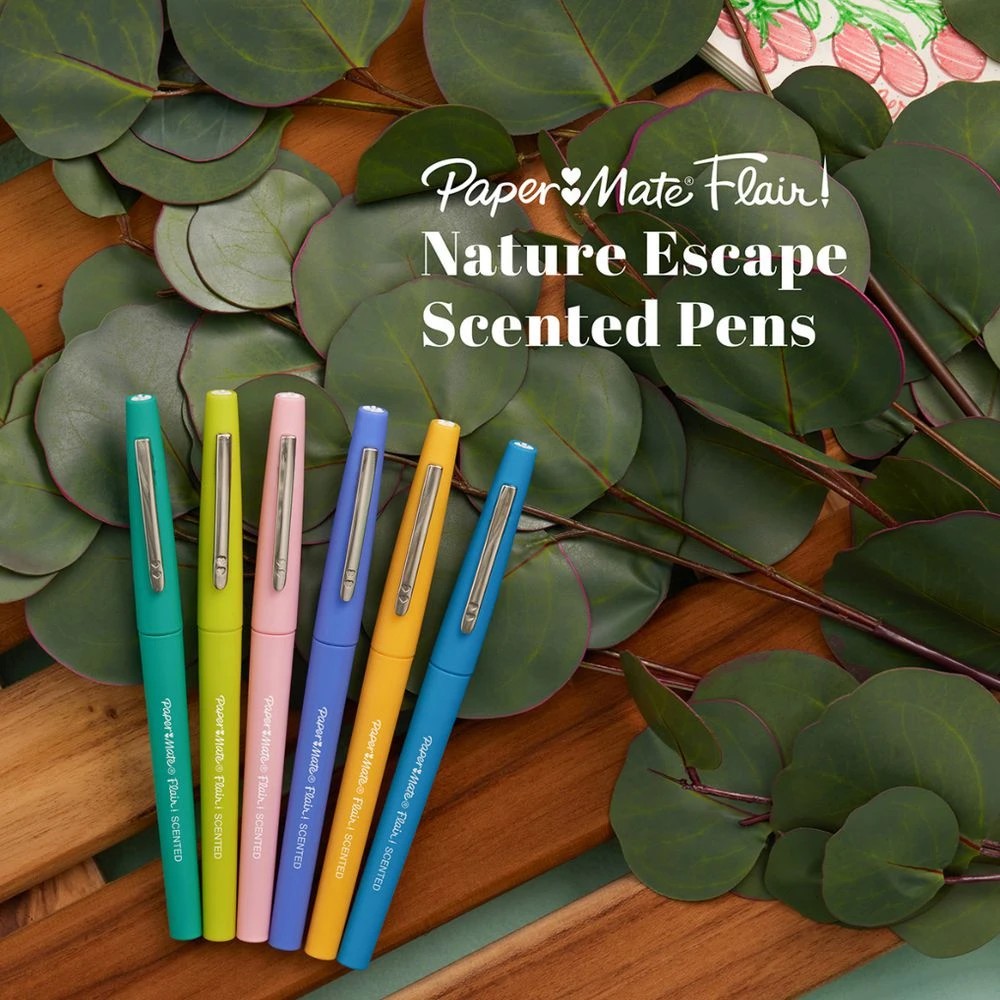 2 Papermate Flair Scented Fineliners  Nature Escape 16 Pack, 2 of 3