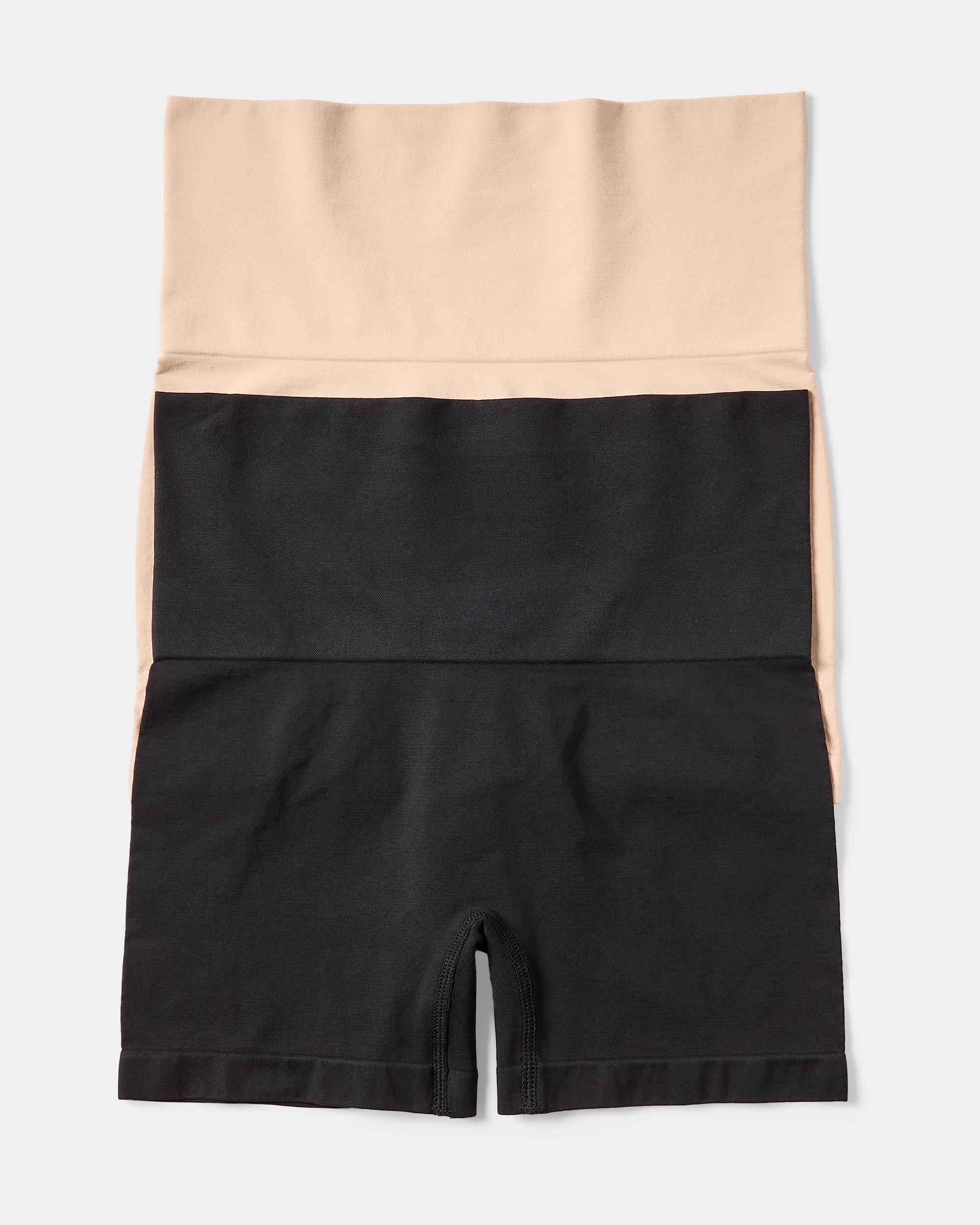 1 2 Pack Smoothing Shorts Blk Ssb, 1 of 7