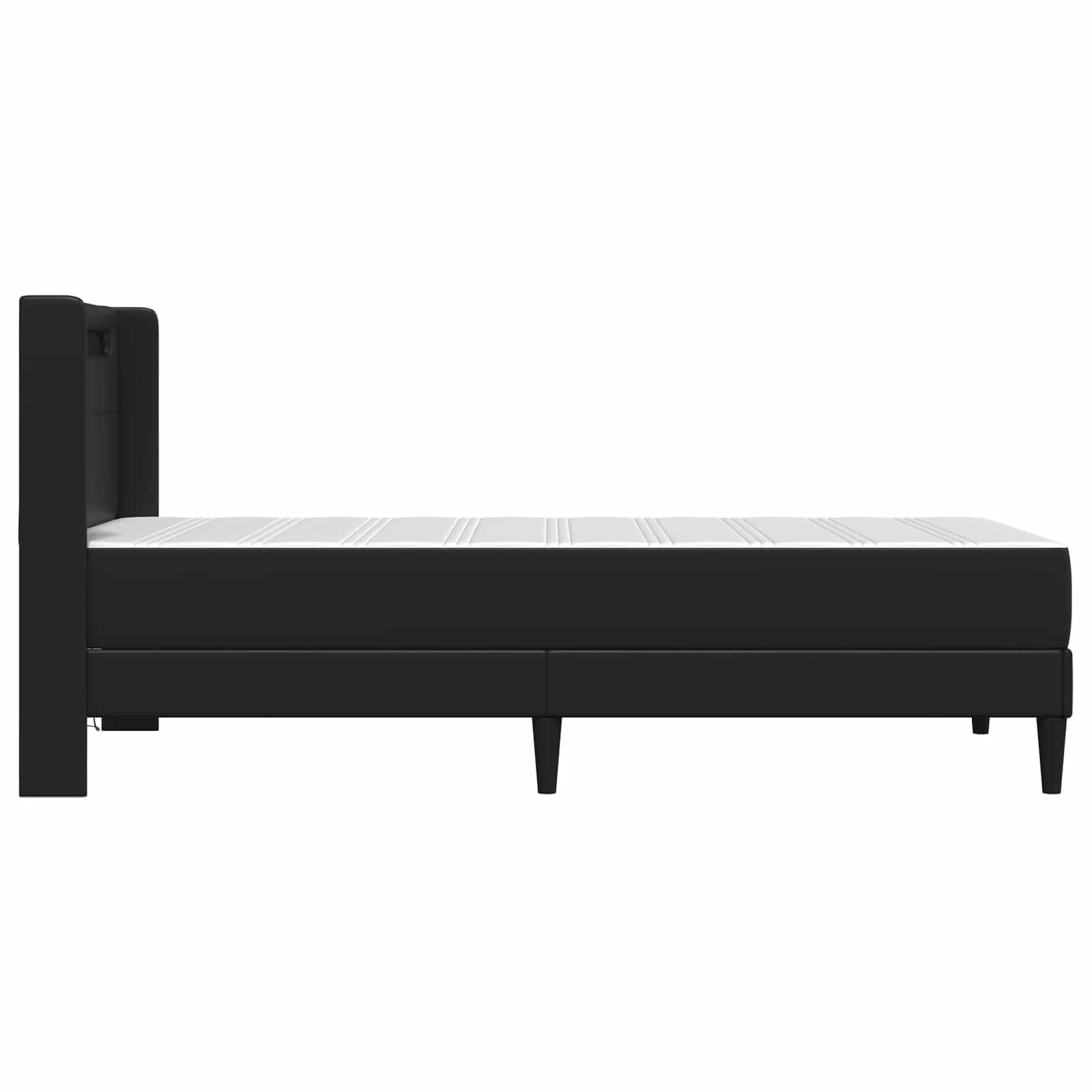 9 Vidaxl Bed Frame With Mattress Black Bed Frame - Black - Single Bed - Black, 9 of 10