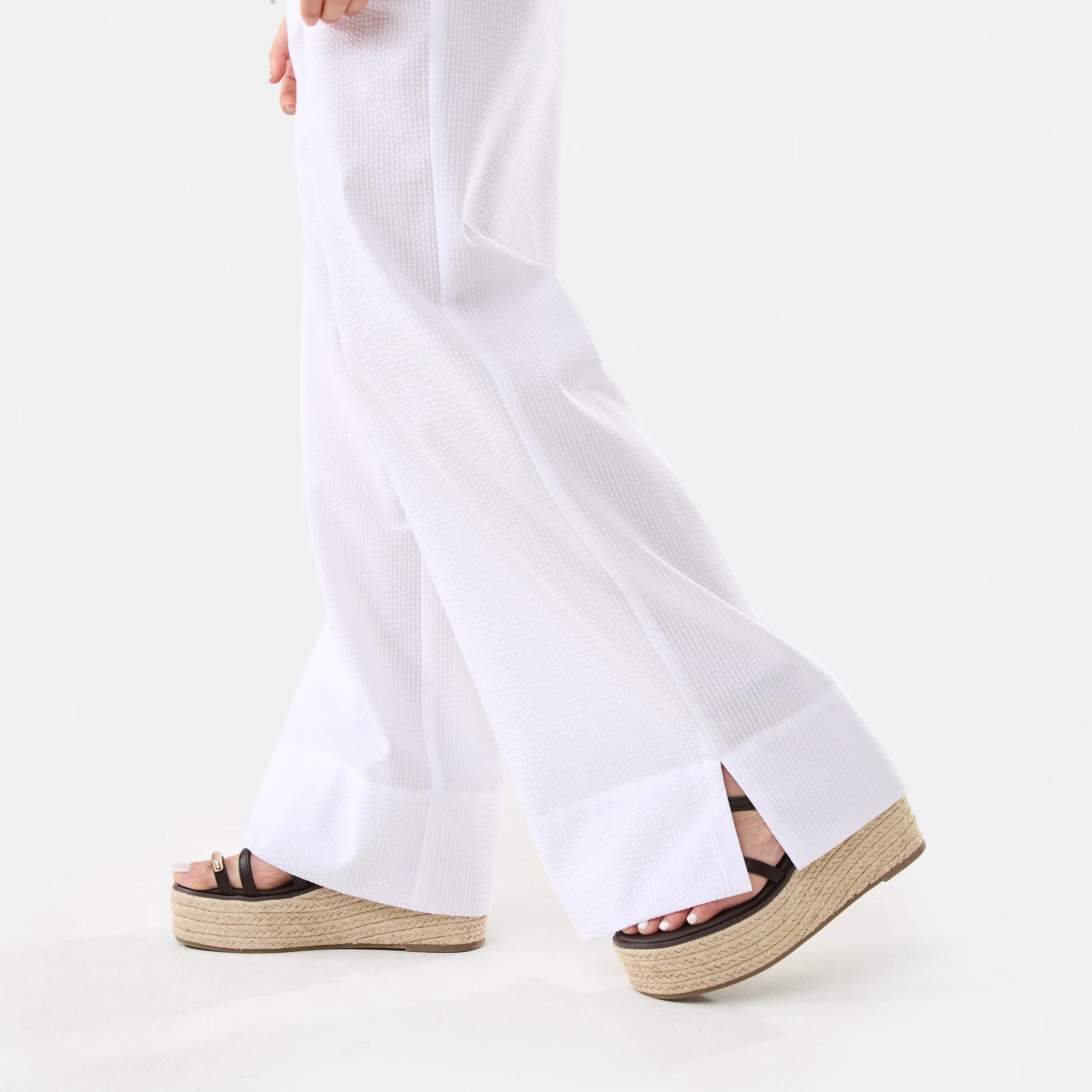 9 Pull-On Textured Pants White, 9 of 9