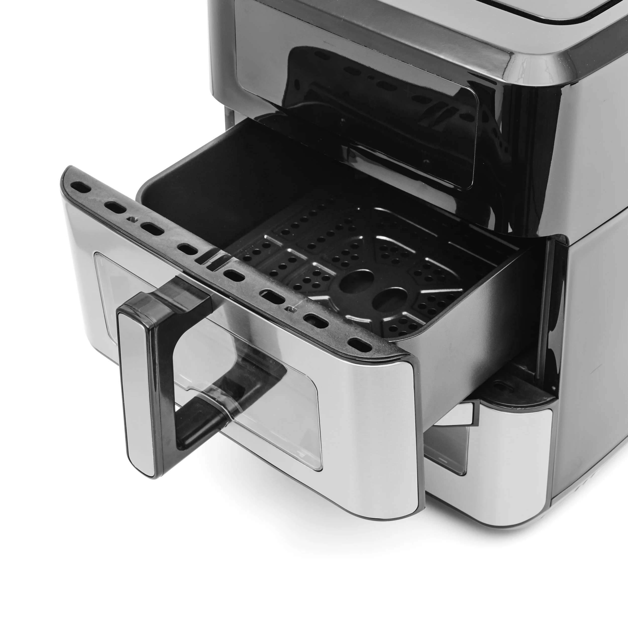 9 2-in-1 Air Fryer and Oven - Black and Silver Look, 9 of 10