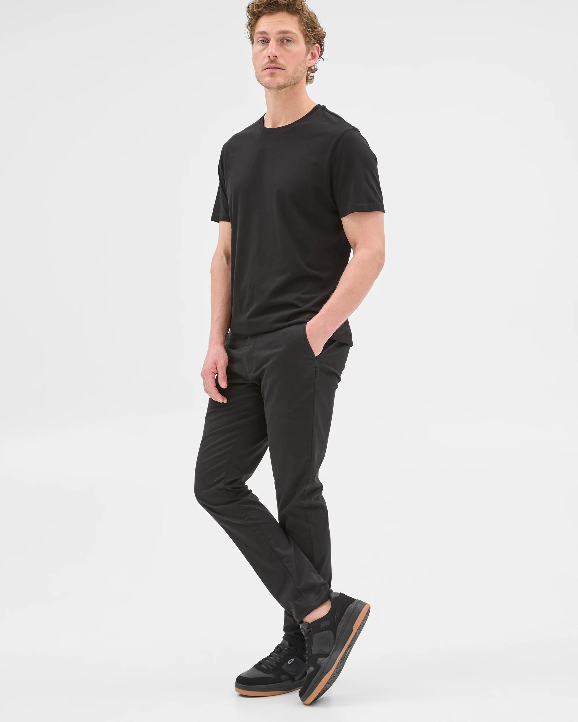 3 Target Australian Cotton Slim Chino Pants BLACK, 3 of 7