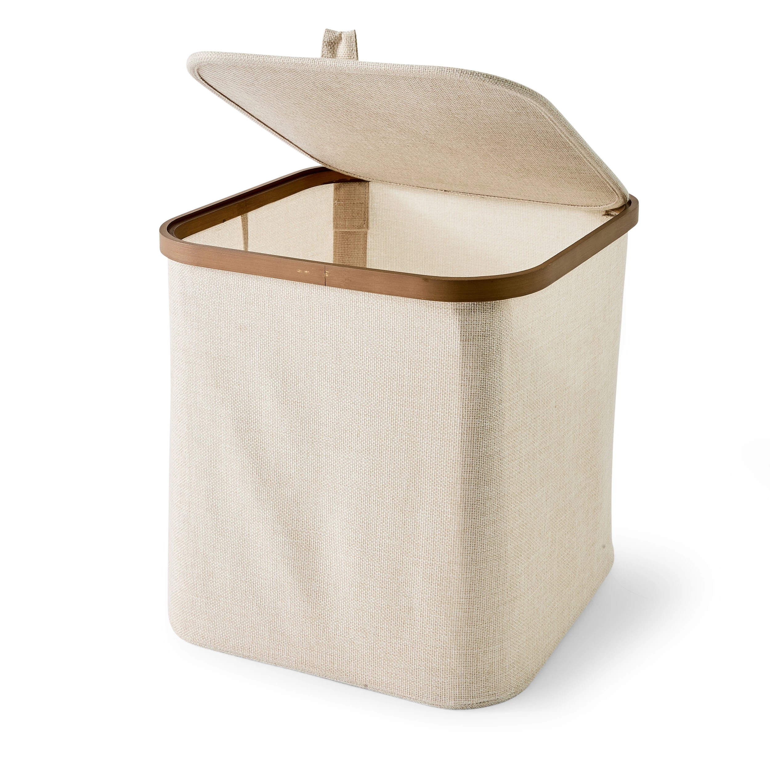 4 Linen Look Walnut Look Tall Box, 4 of 7