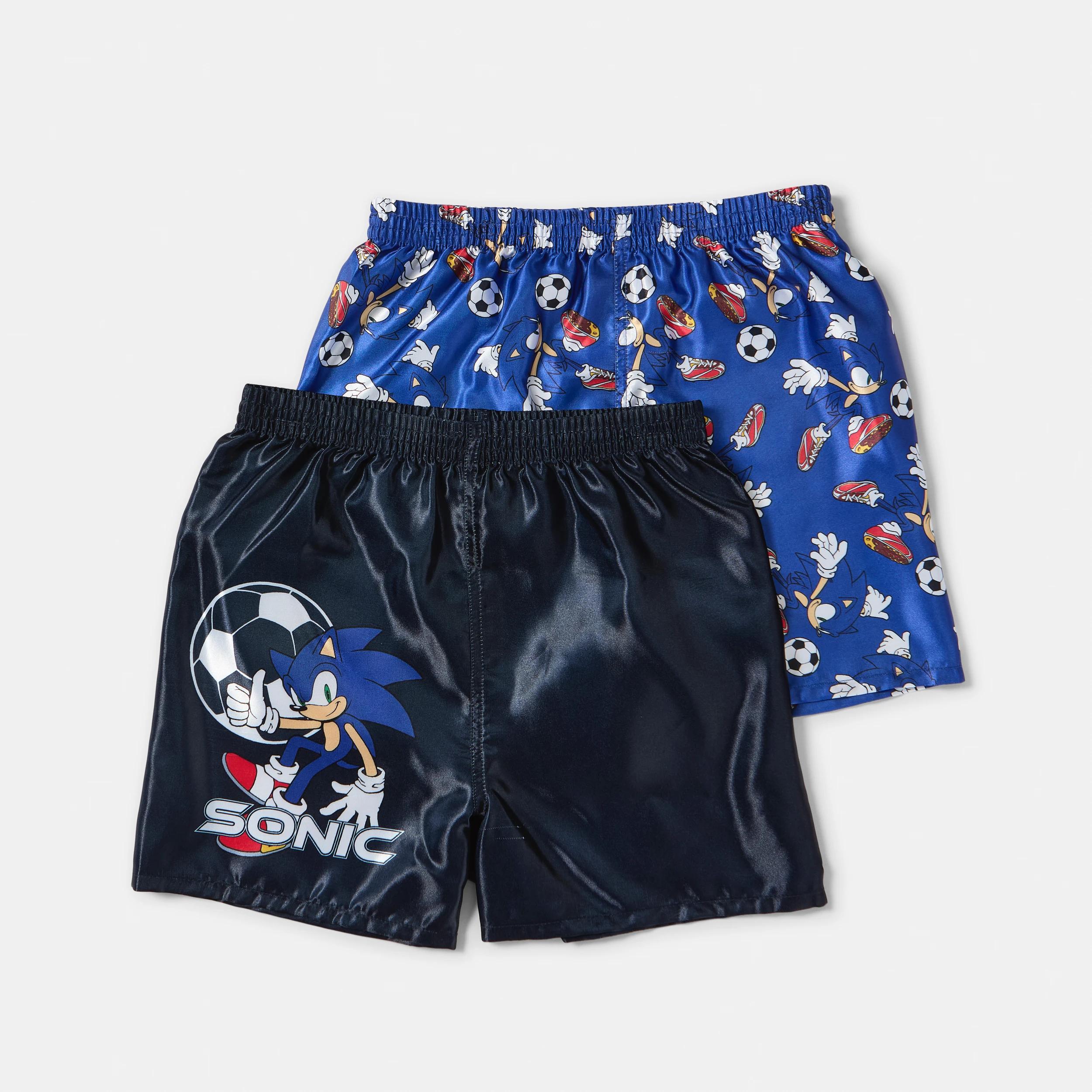 1 2 Pack Sonic License Satin Boxers SONIC, 1 of 4
