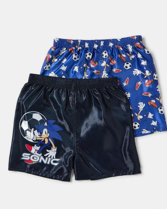 2 Pack Sonic License Satin Boxers