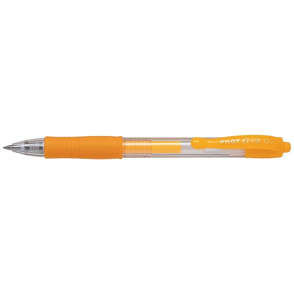 1 PILOT G2 Gel Pen 0.7mm Neon Apricot Orange, 1 of 2