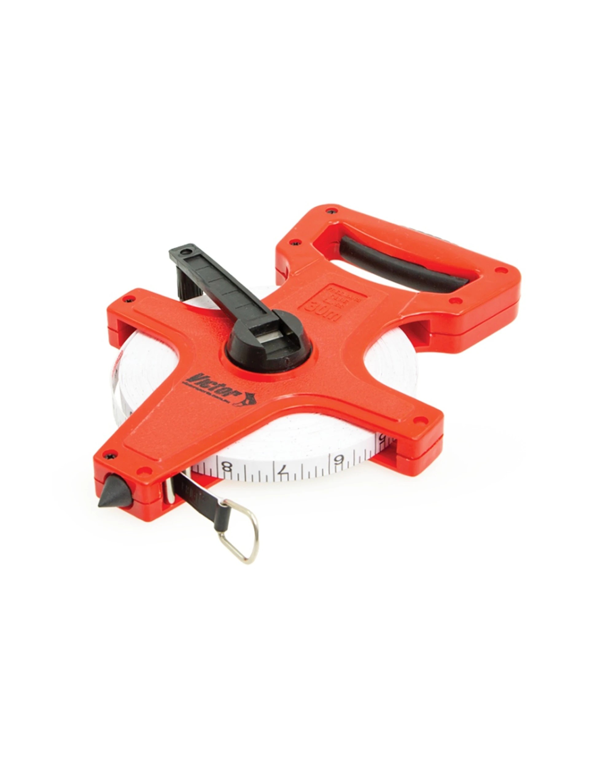 2 Victor Sports Tape Measure Open Reel Metric Imperial Winder 30m - Red, 2 of 3