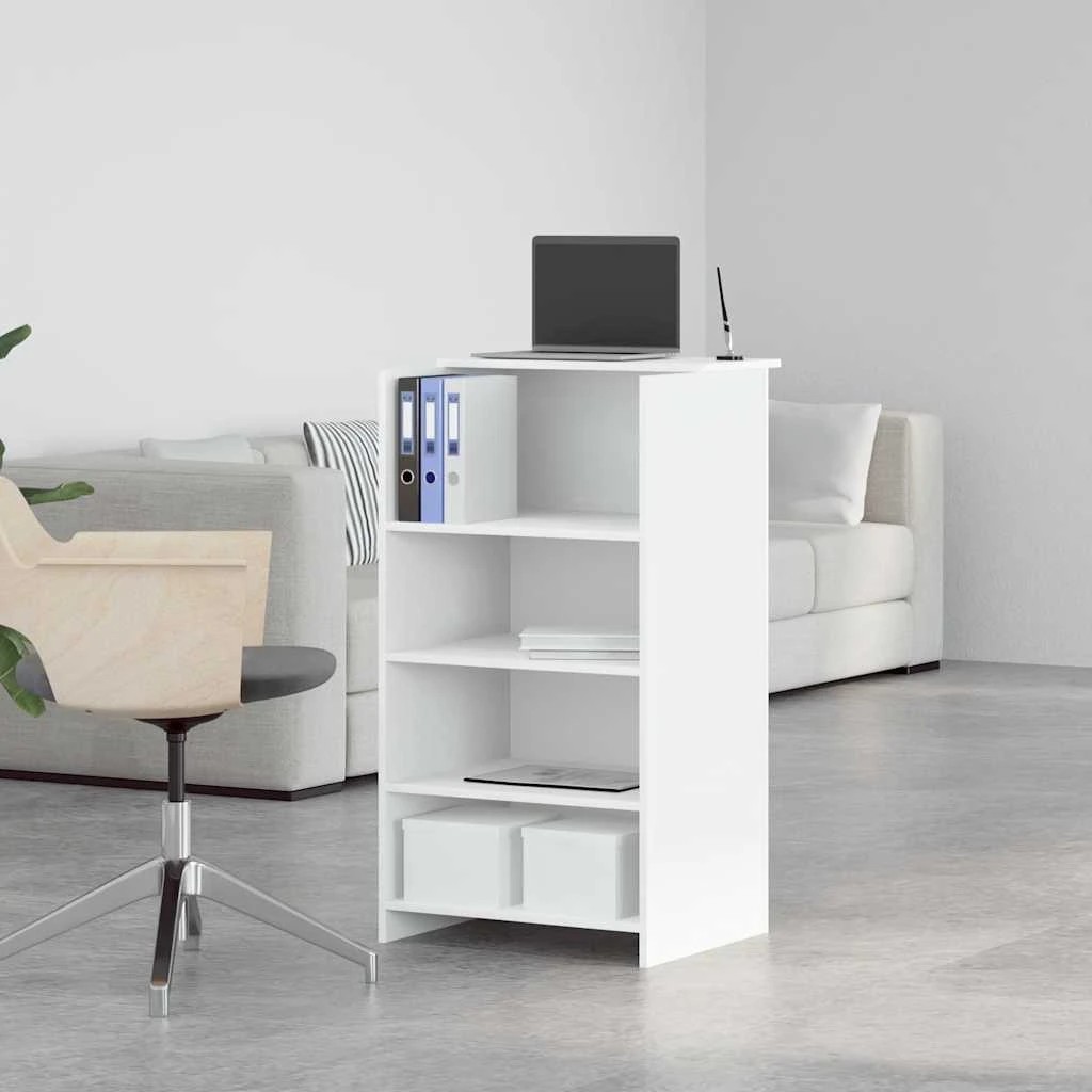 4 vidaXL reception desk Ample Storage - White, 4 of 10