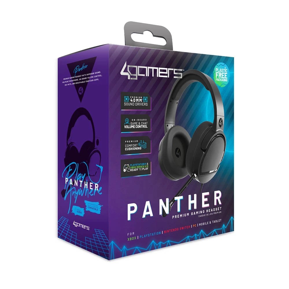 2 4Gamers Panther Premium Gaming Headset - Black
 - Black, 2 of 5