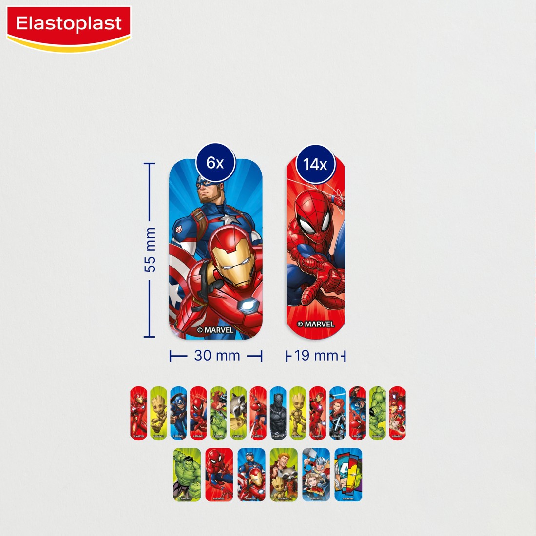 4 20 Pack Marvel Elastoplast Plasters, 4 of 10