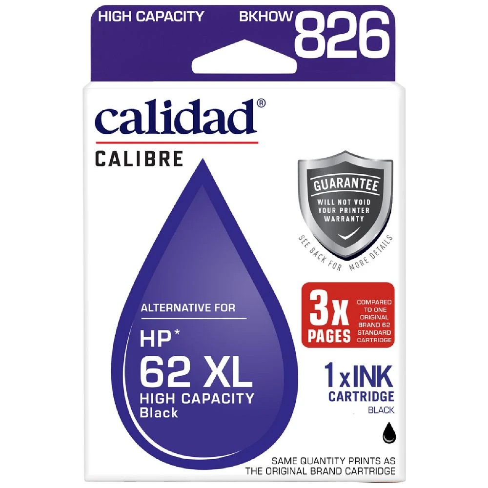 1 Calidad Alternate for HP 62XL Ink Cartridge Black, 1 of 7