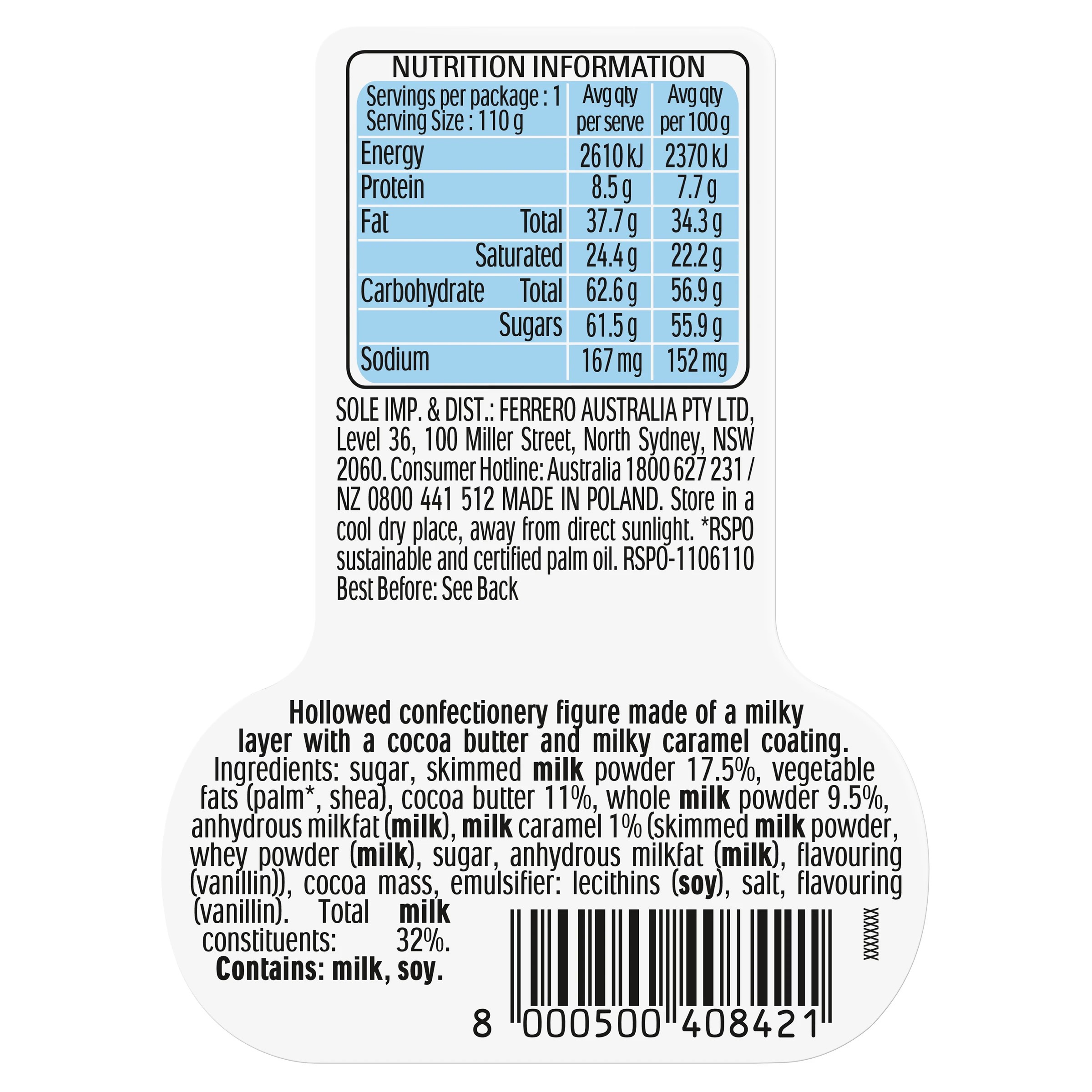 3 Kinder Milky Caramel 110g, 3 of 3