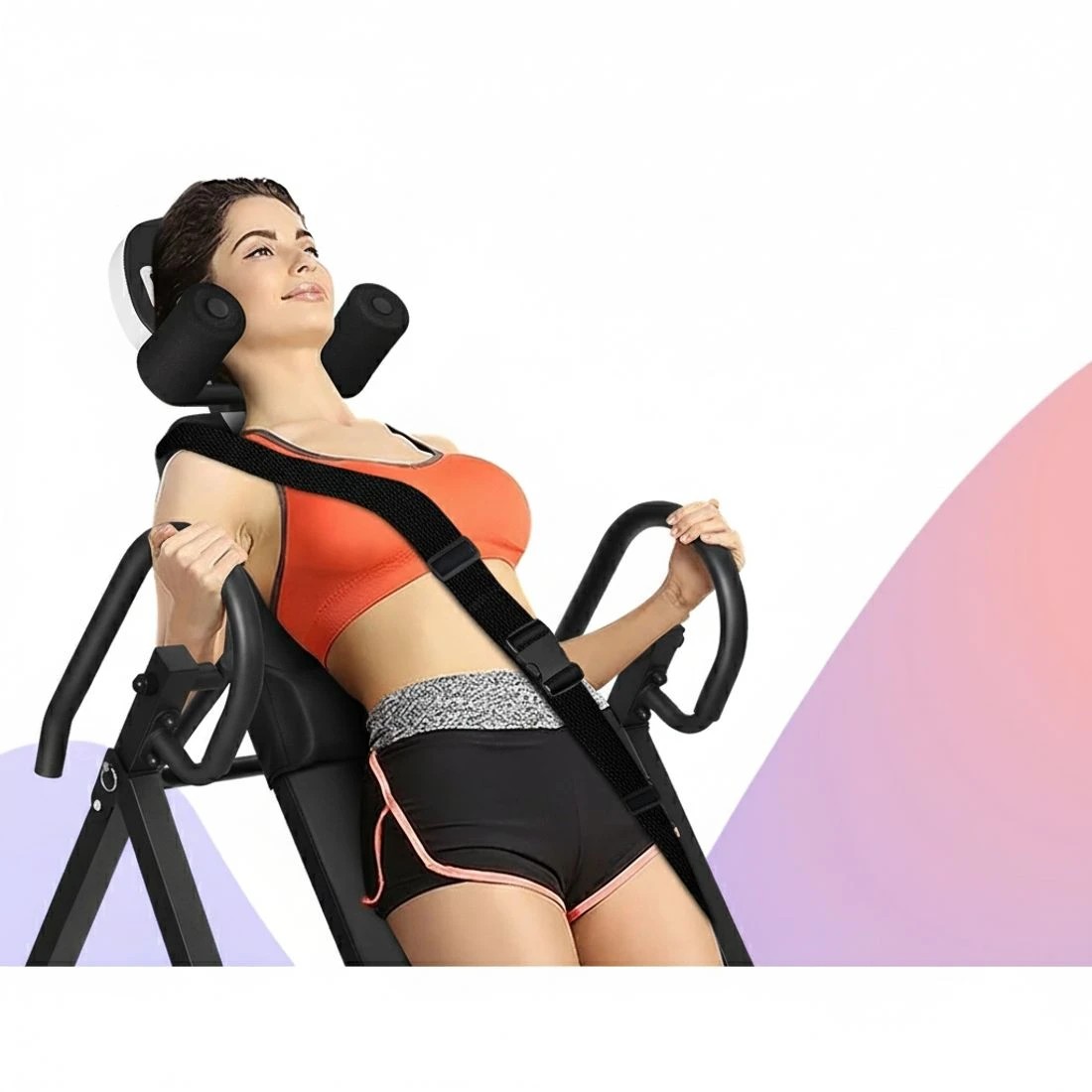 5 Everfit Inversion Table Gravity Exercise Inverter Back Stretcher Home Gym - Multi, 5 of 6