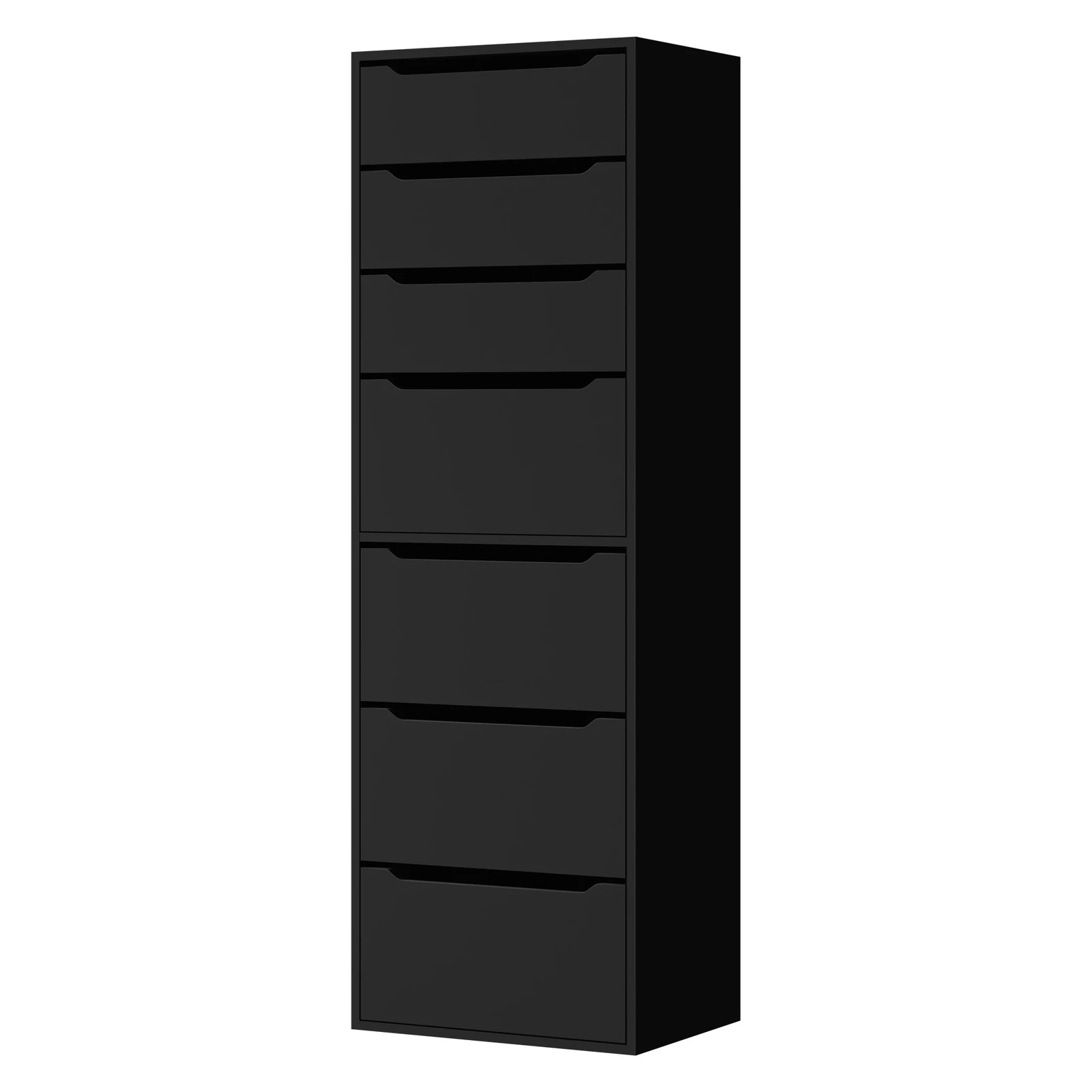 1 Alfordson Wardrobe 7 Drawers Clothes Storage Cabinet - Black, 1 of 10