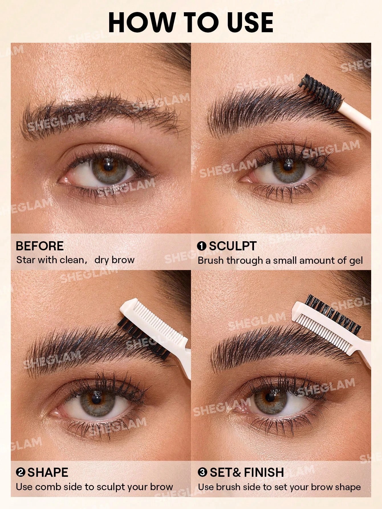 3 SHEGLAM Save It Laminating Brow Gel, 3 of 5